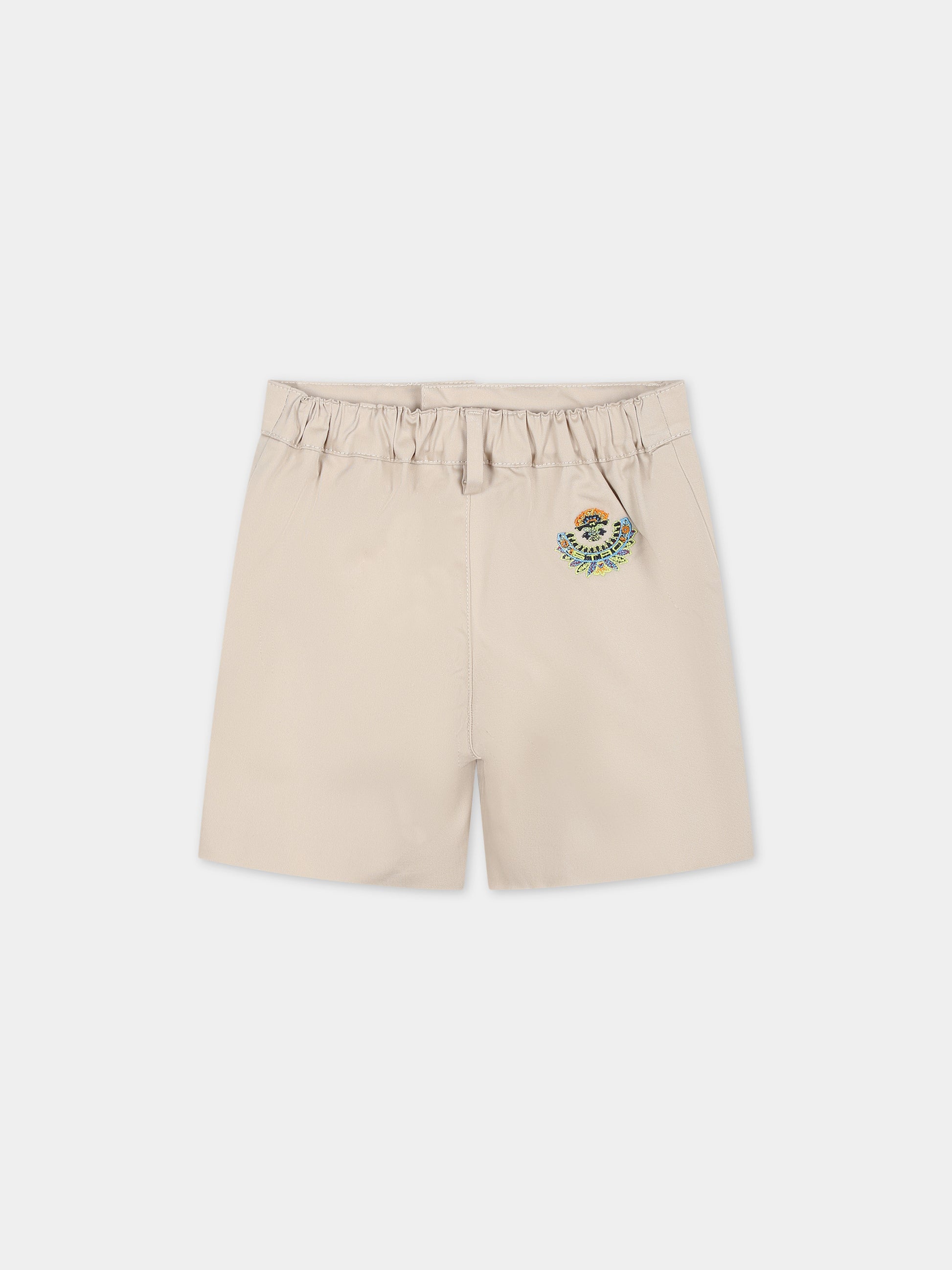 Shorts elegante beige per neonato,Etro,GU6529 G0019 108