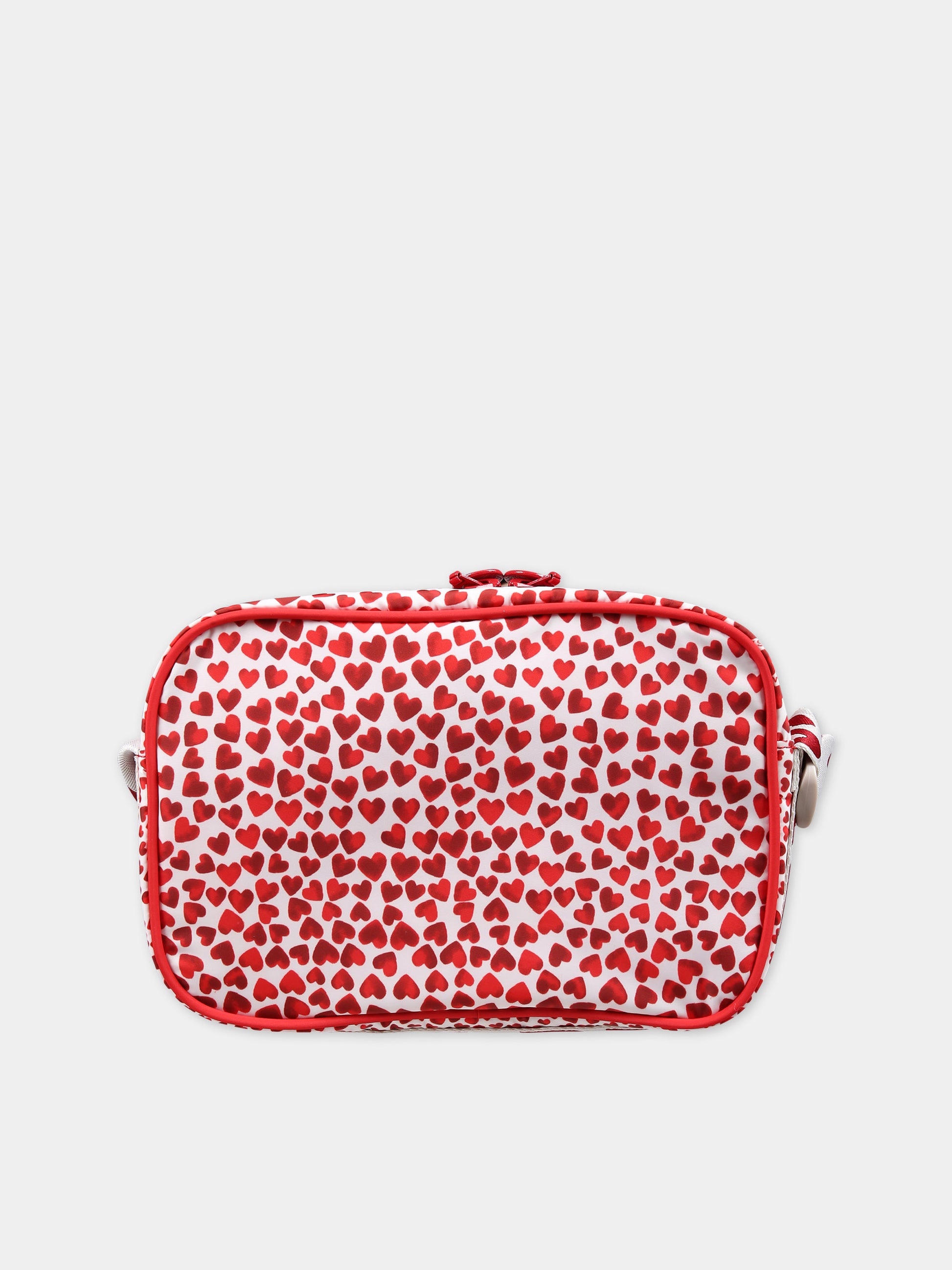 Borsa casual rossa per bambina con cuori,Stella Mccartney Kids,TU0A98 Z1888 101RO