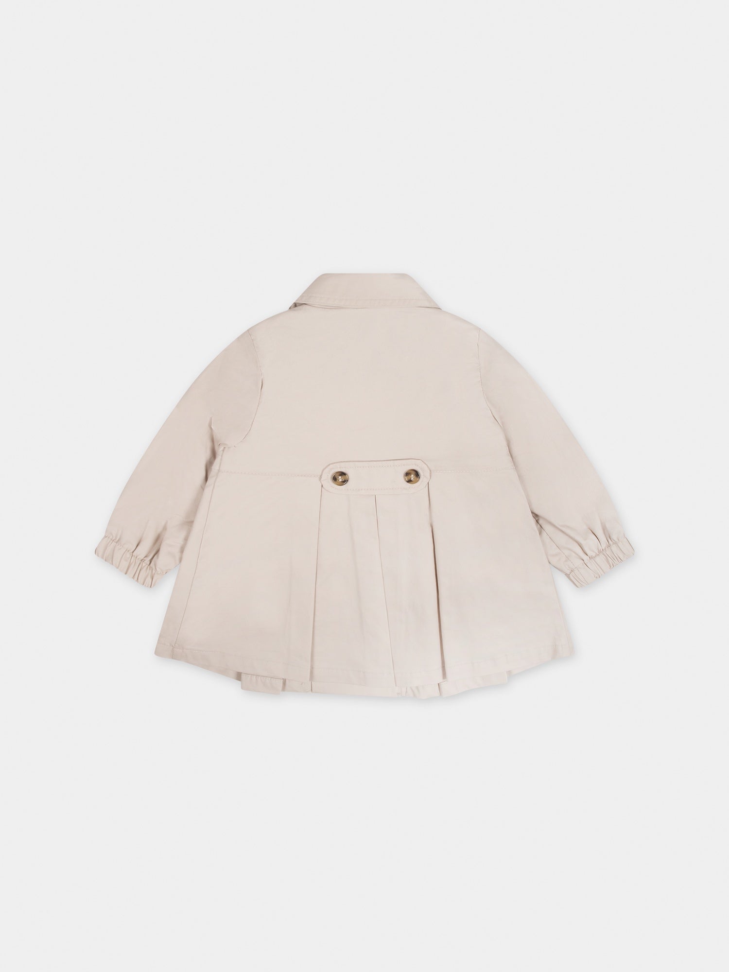 Trench beige per neonata con logo,Mayoral,1439 010