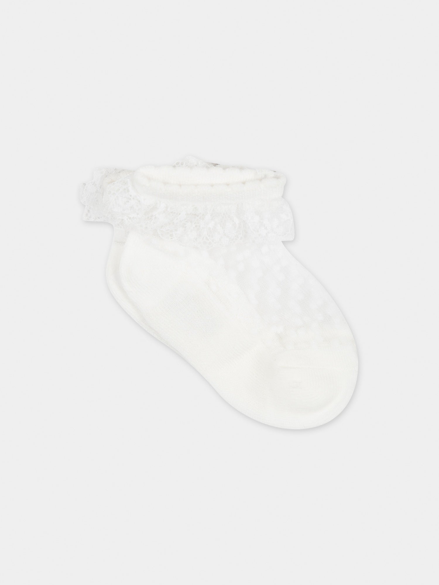 Calzini avorio per neonata,Mayoral,10654 064