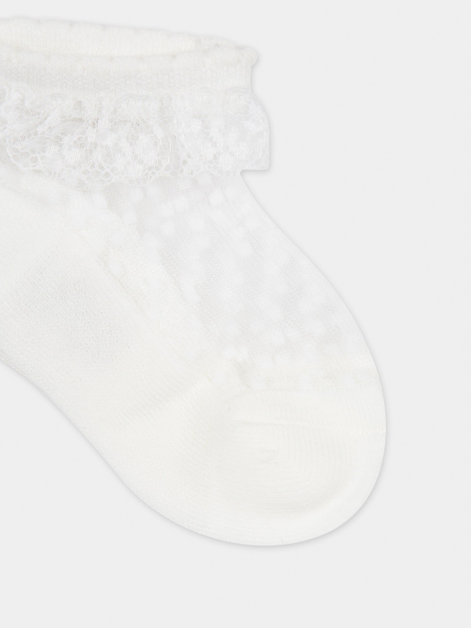 Calzini avorio per neonata,Mayoral,10654 064