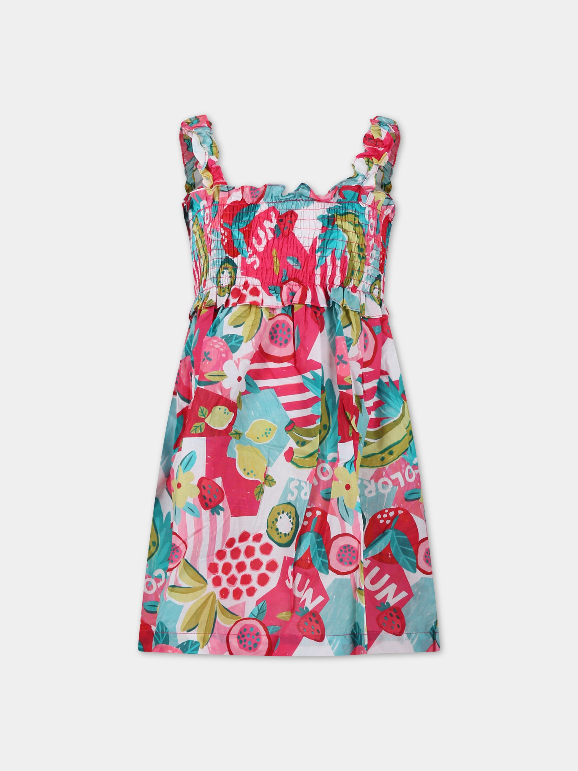 Vestito multicolor per bambina,Mayoral,3947 016