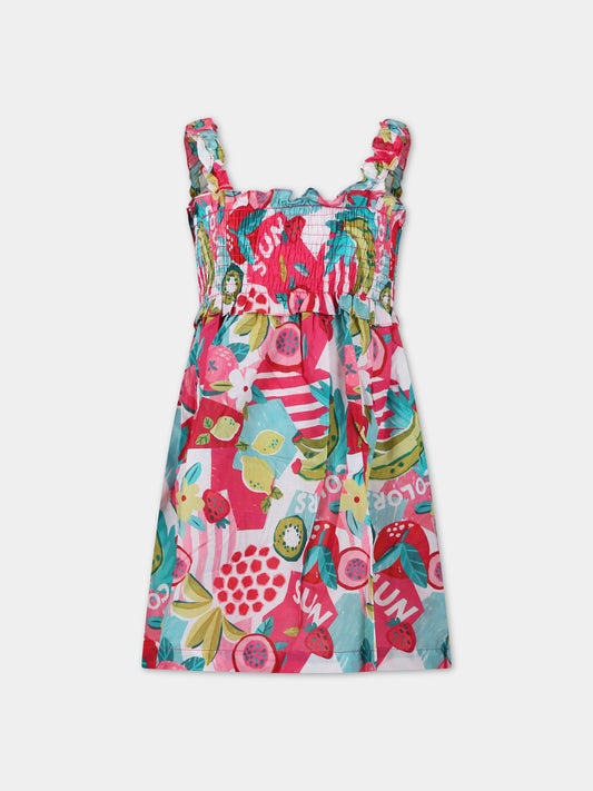 Vestito multicolor per bambina,Mayoral,3947 016