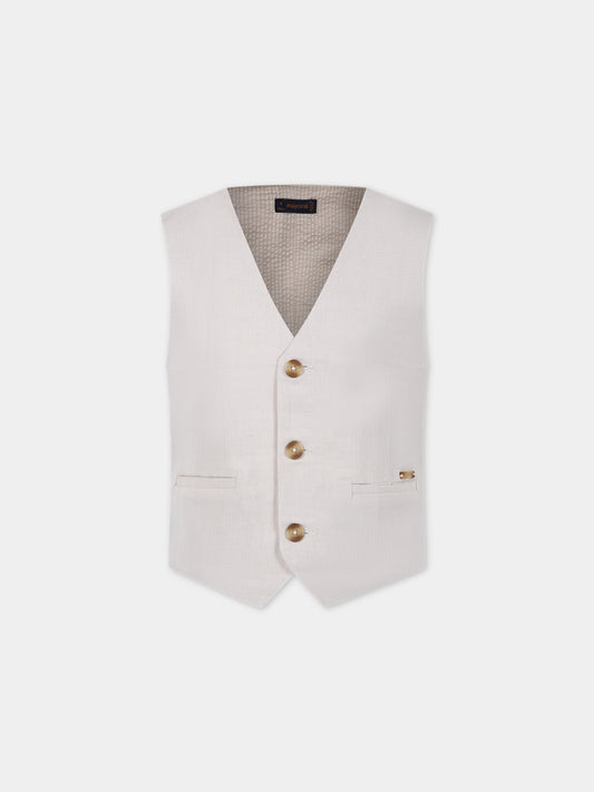 Panciotto beige per bambino,Mayoral,3359 050