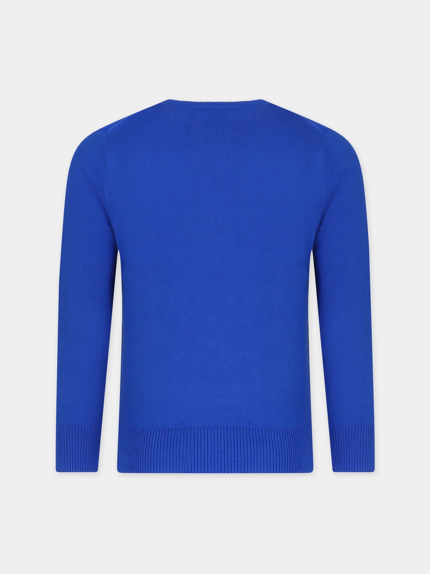 Maglione blu per bambino con ricamo,Ralph Lauren Kids,799887041