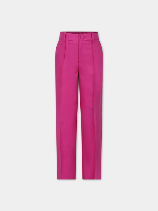 Pantalone elegante fucsia per bambina,Chloé Kids,C20081 49L
