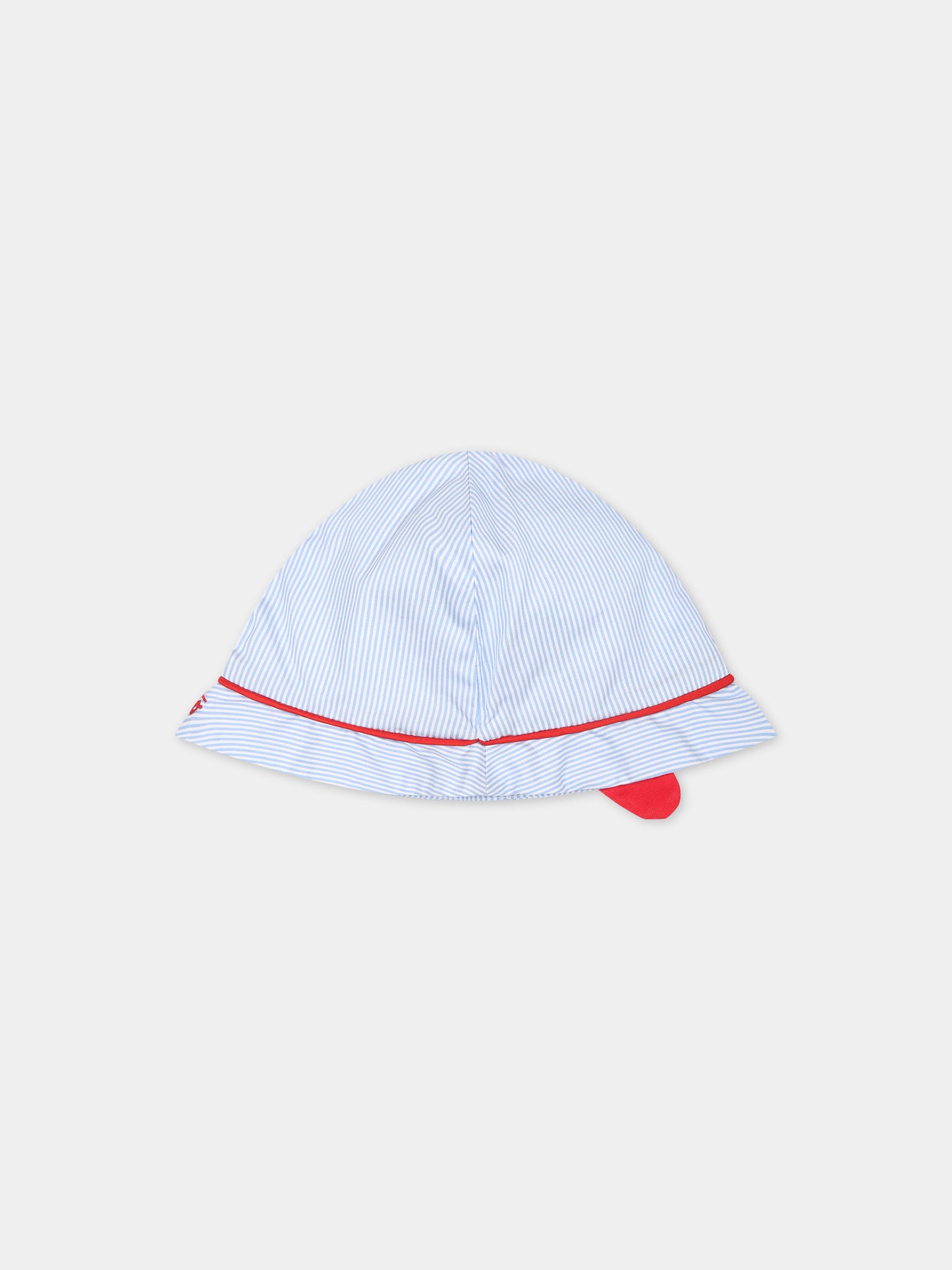 Cloche celeste per neonato con logo,Falcotto,001 6002212 01 0C14