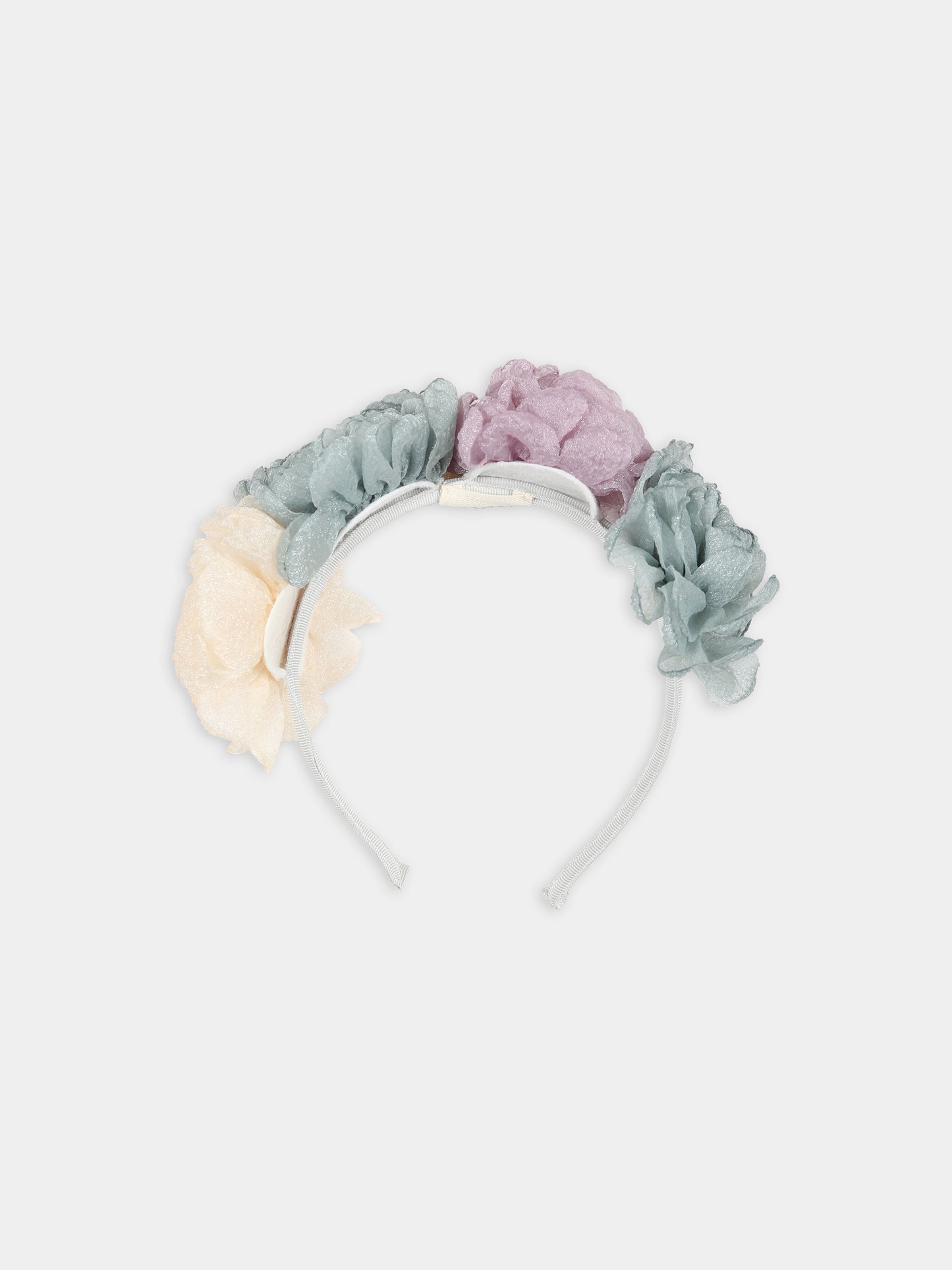 Cerchietto multicolor  per bambina con rose,Caffe' D'orzo,ZU0A24 Z1444 905