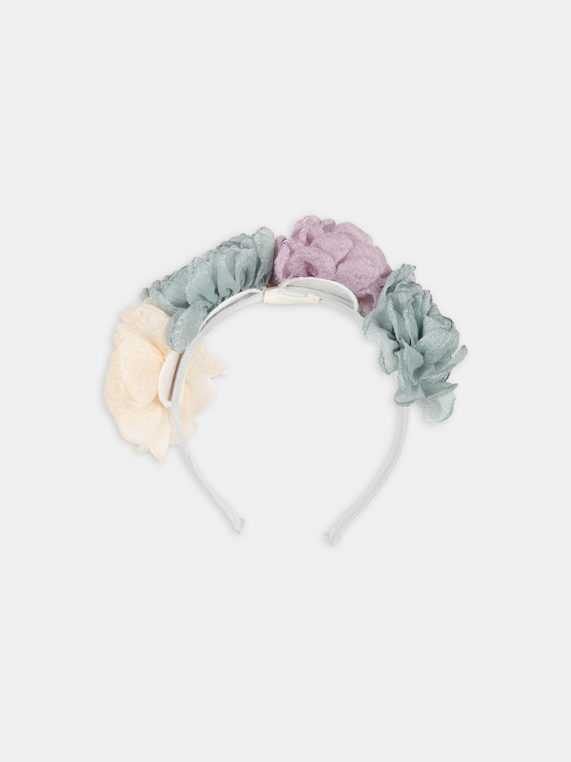 Cerchietto multicolor  per bambina con rose,Caffe' D'orzo,ZU0A24 Z1444 905