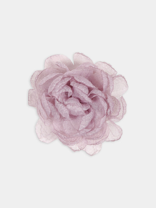 Fermaglio viola per bambina con fiore,Caffe' D'orzo,ZU0A49 Z1446 545