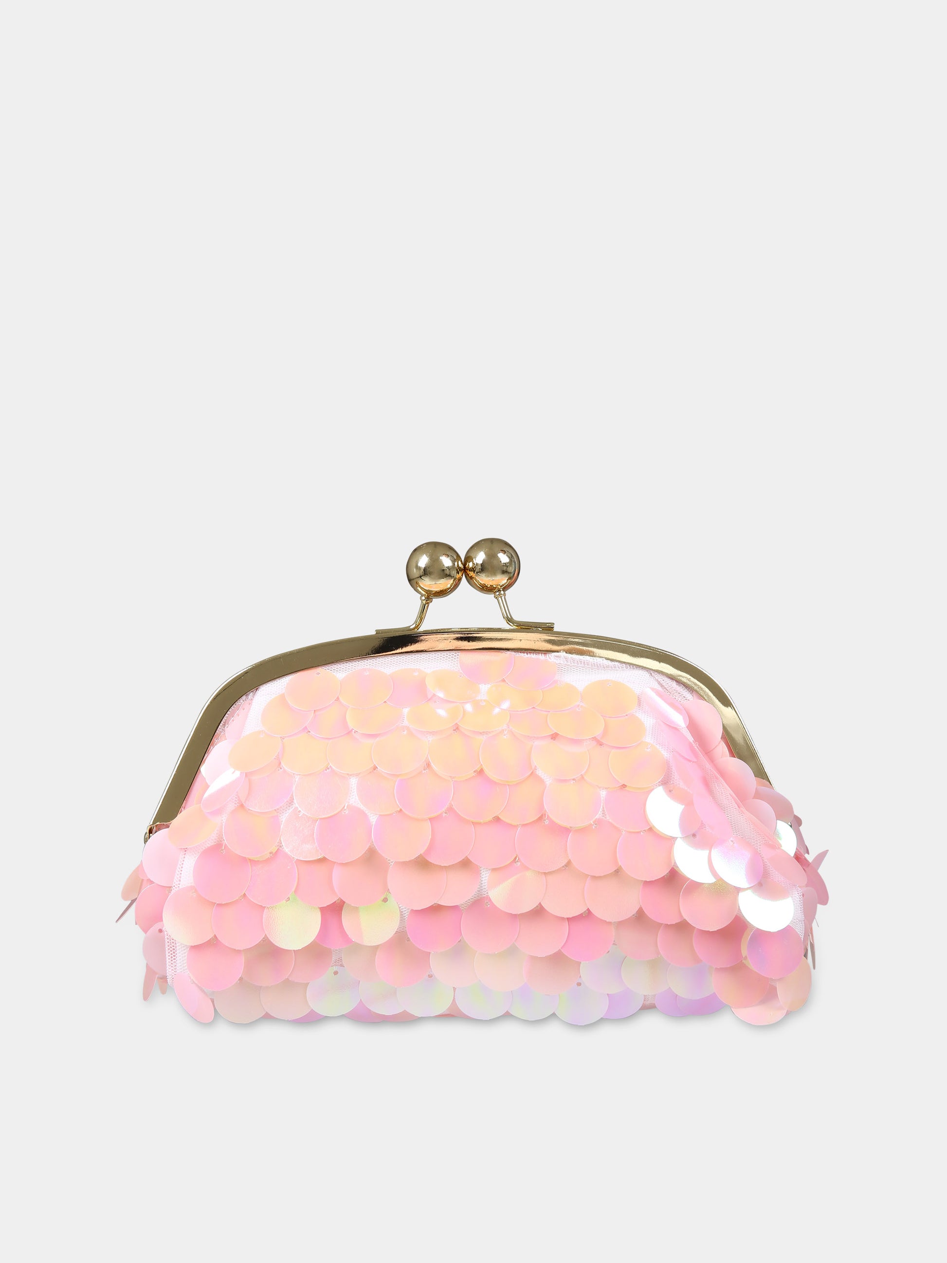 Borsa rosa per bambina con paillettes,Douuod Kids,DU0A08 U0132 511