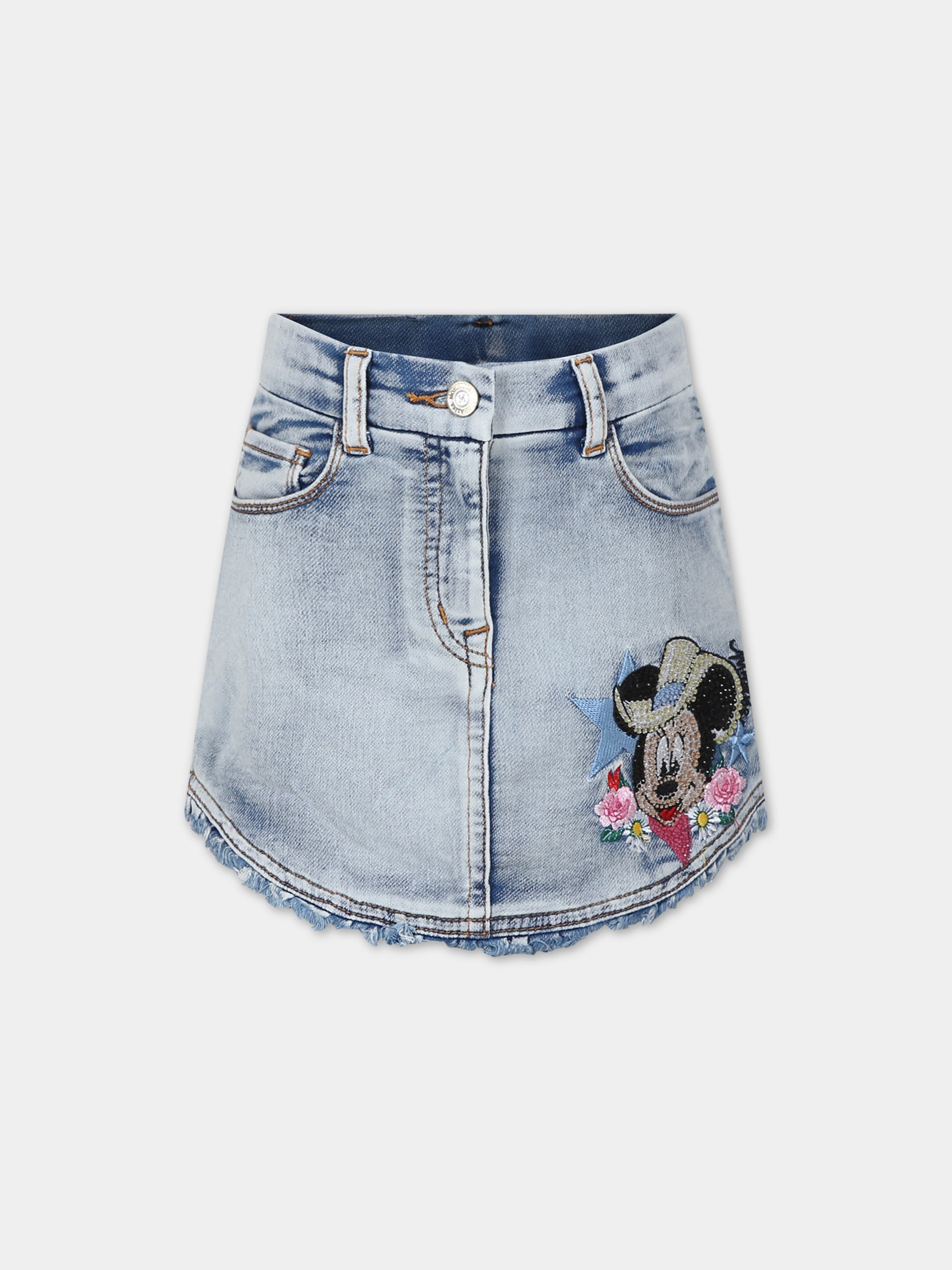 Gonna blu per bambina con Minnie,Monnalisa,19C702 3050 5562