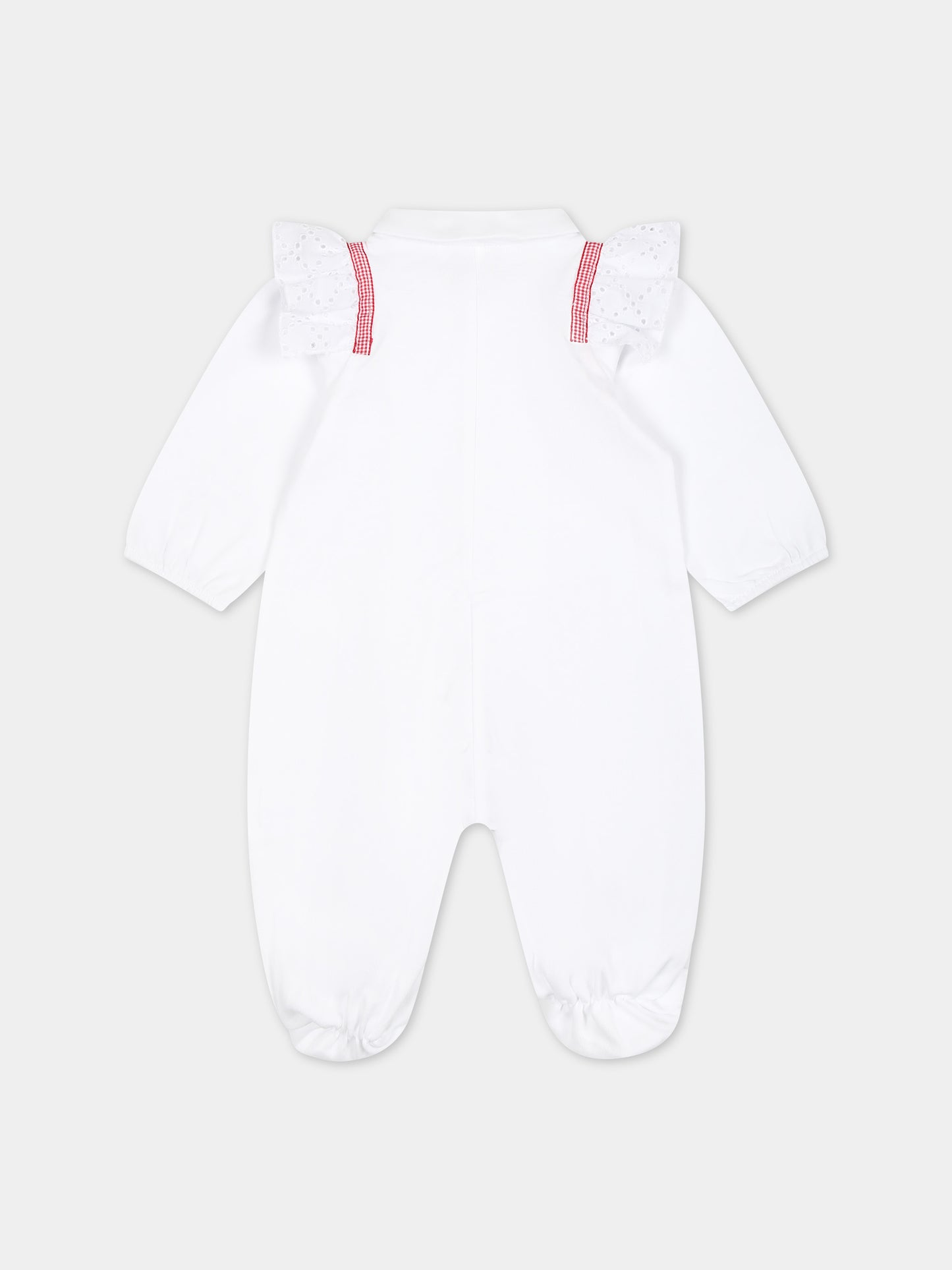 Tutina bianca per neonata,Monnalisa,35C213 3000 9943