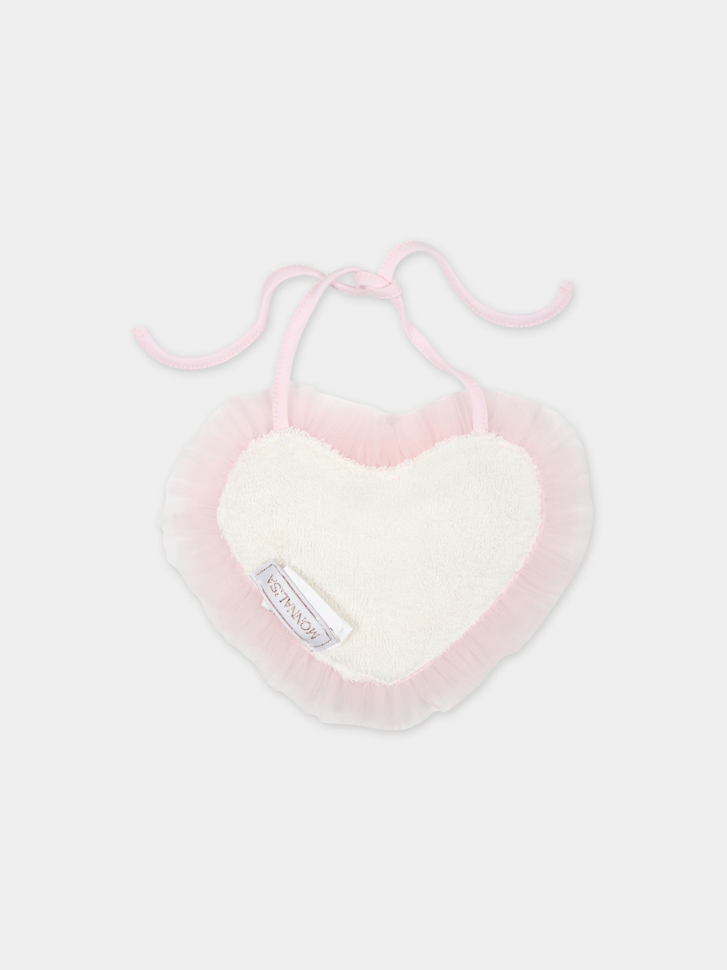 Set per neonata con cuore e rouches,Monnalisa,35C507 3000 0091