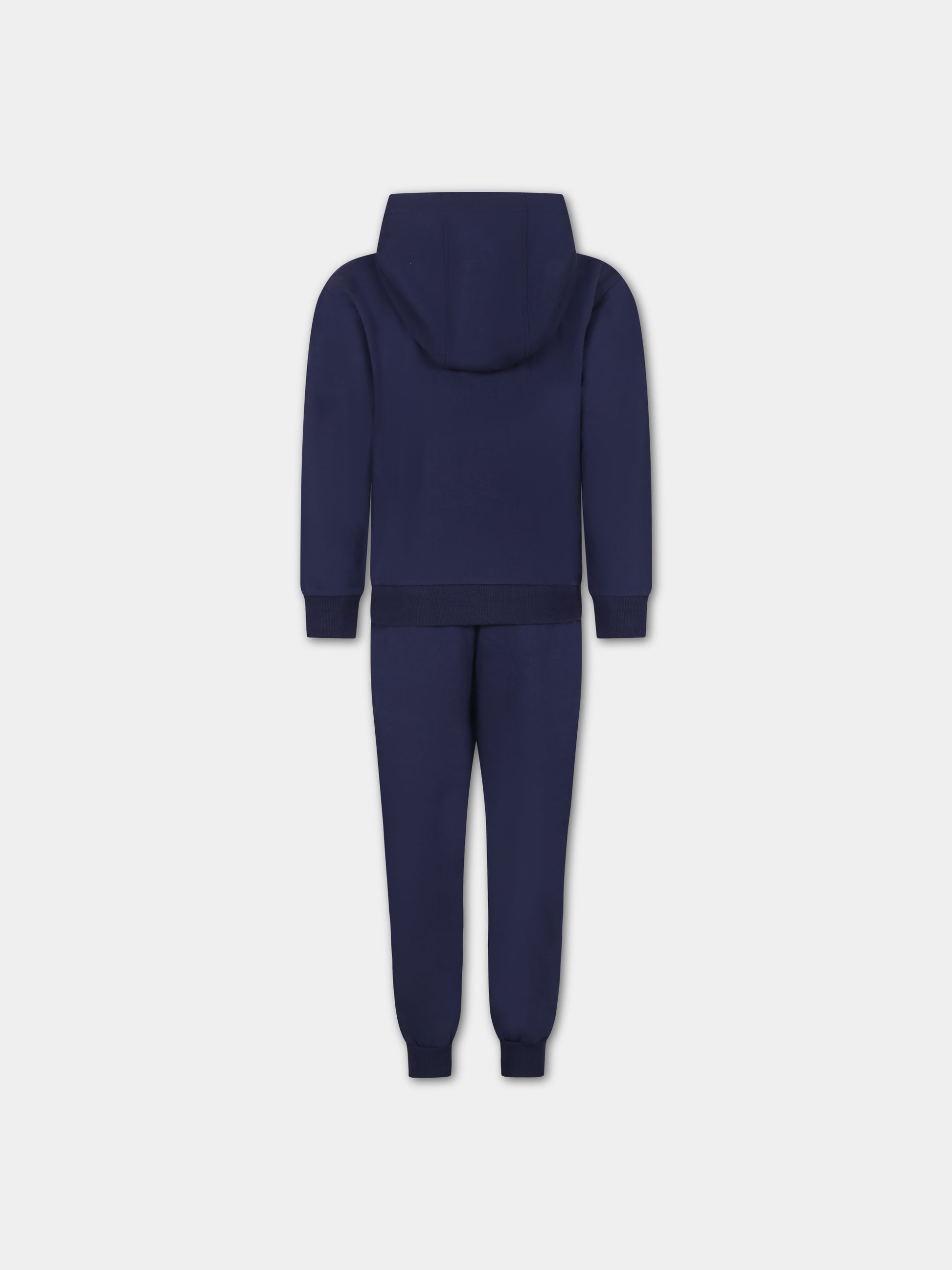 Completo blu per bambini con Teddy Bear e logo,Moschino Kids,HUK03A LCA19 40016