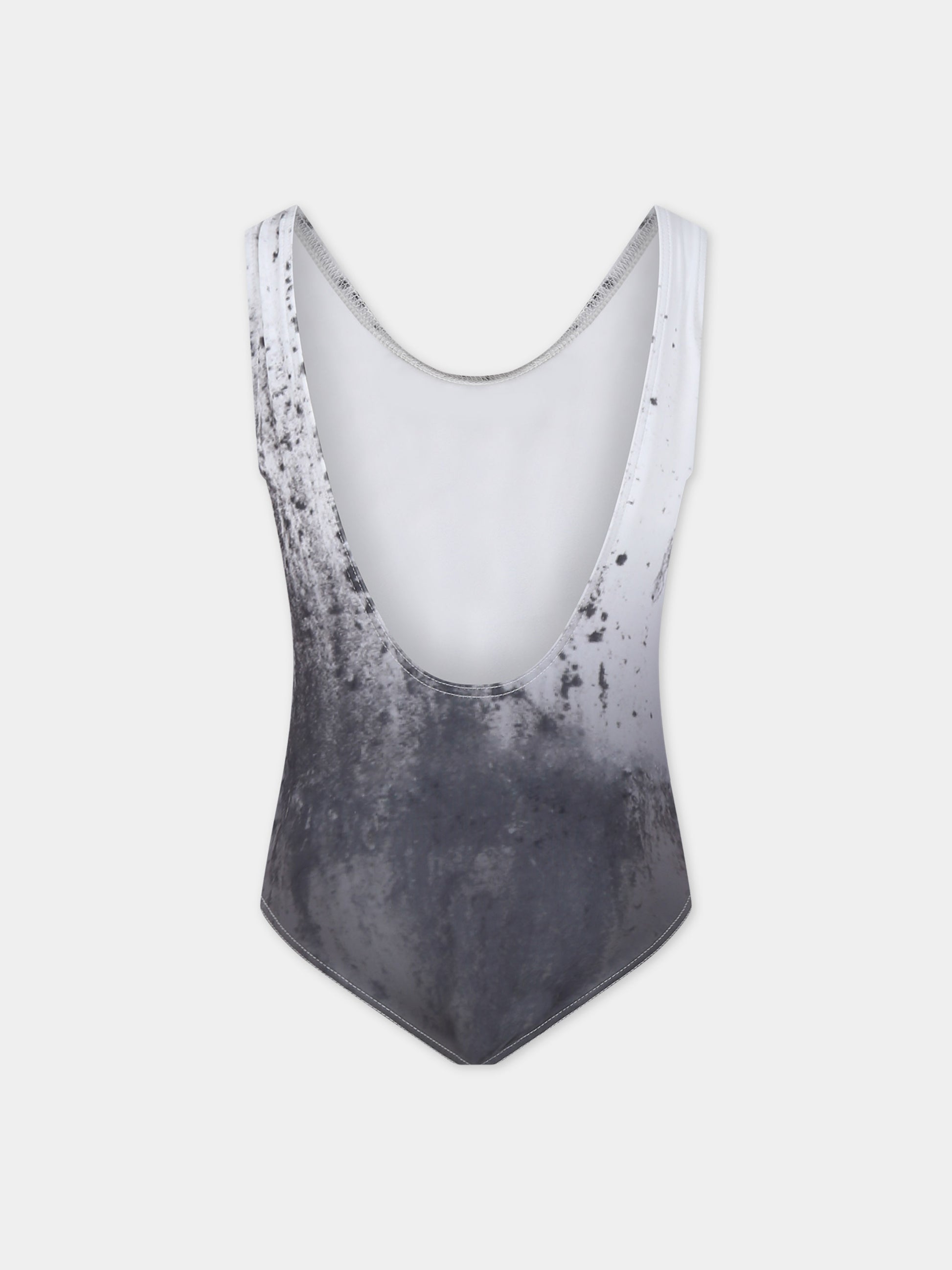 Costume bianco per bambina con stampa,Caroline Bosmans,SS24 1008 67 0014