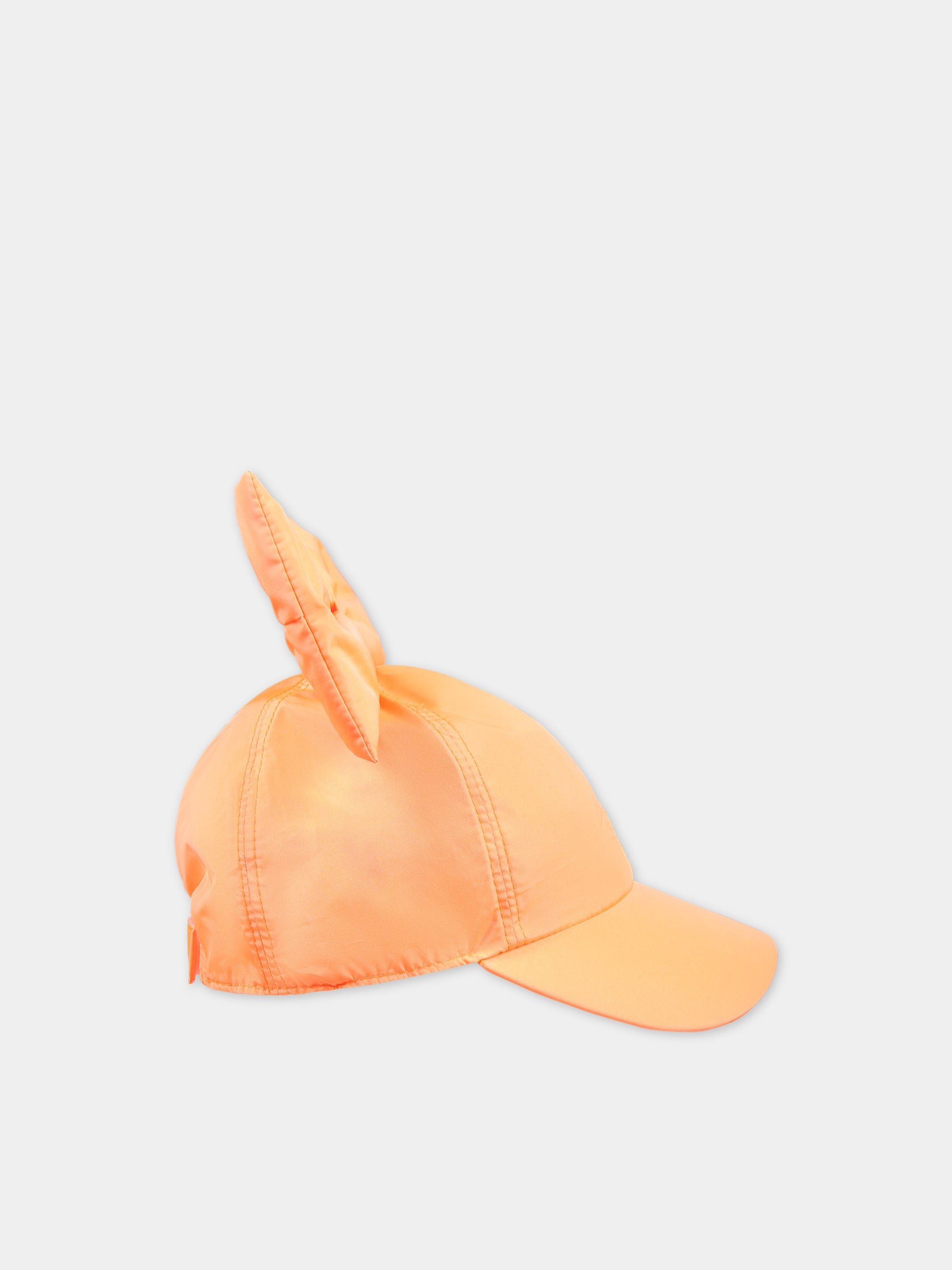 Cappello arancione per bambina con fiocco,Caroline Bosmans,SS24 9100 64 2507