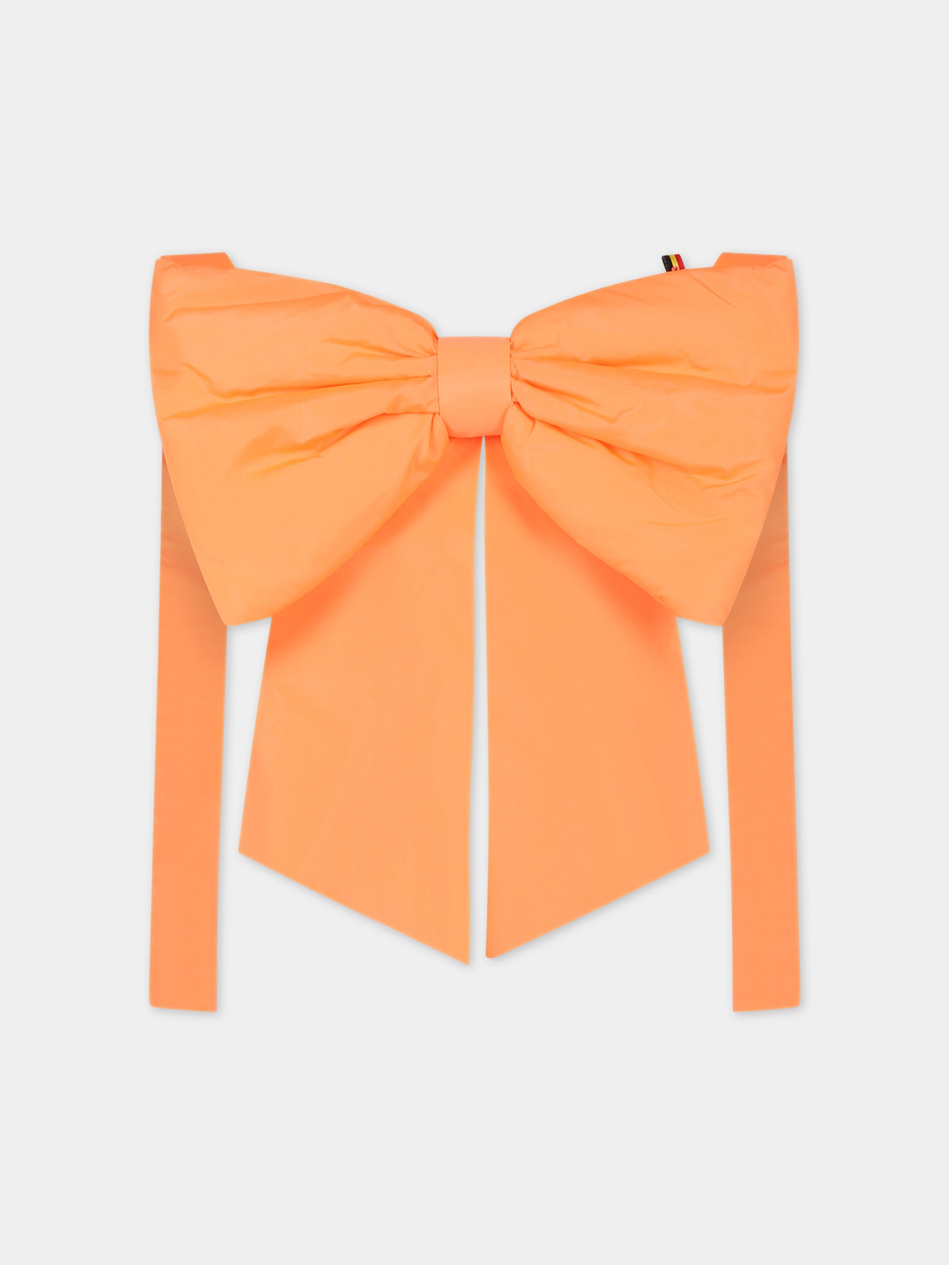 Borsa arancione per bambina con fiocco,Caroline Bosmans,SS24 9202 64 2507