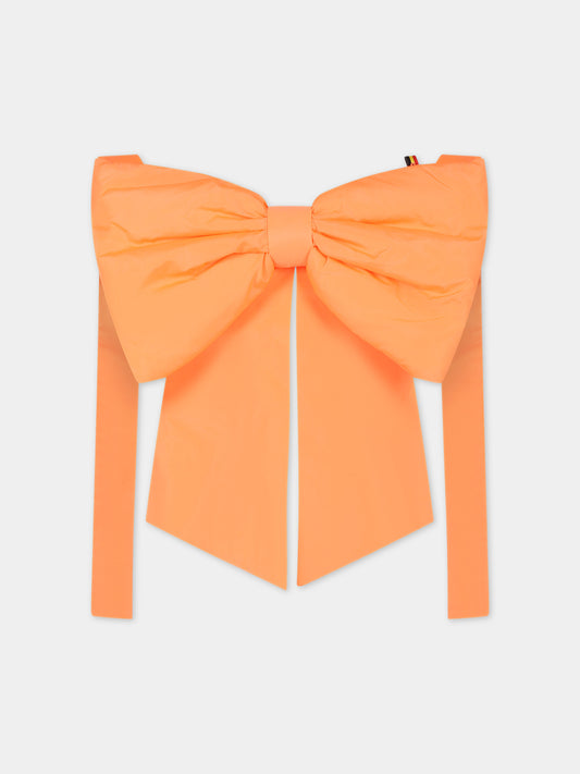 Borsa arancione per bambina con fiocco,Caroline Bosmans,SS24 9202 64 2507