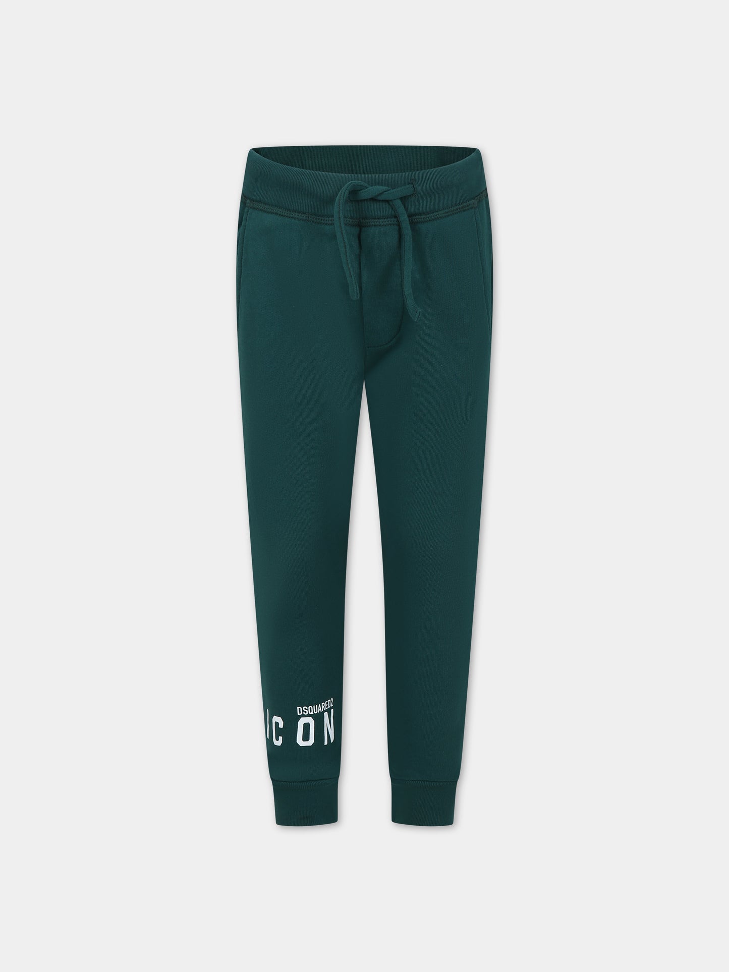Pantaloni verdi per bambino con logo,Dsquared2,DQ1381 D002Y DQ522