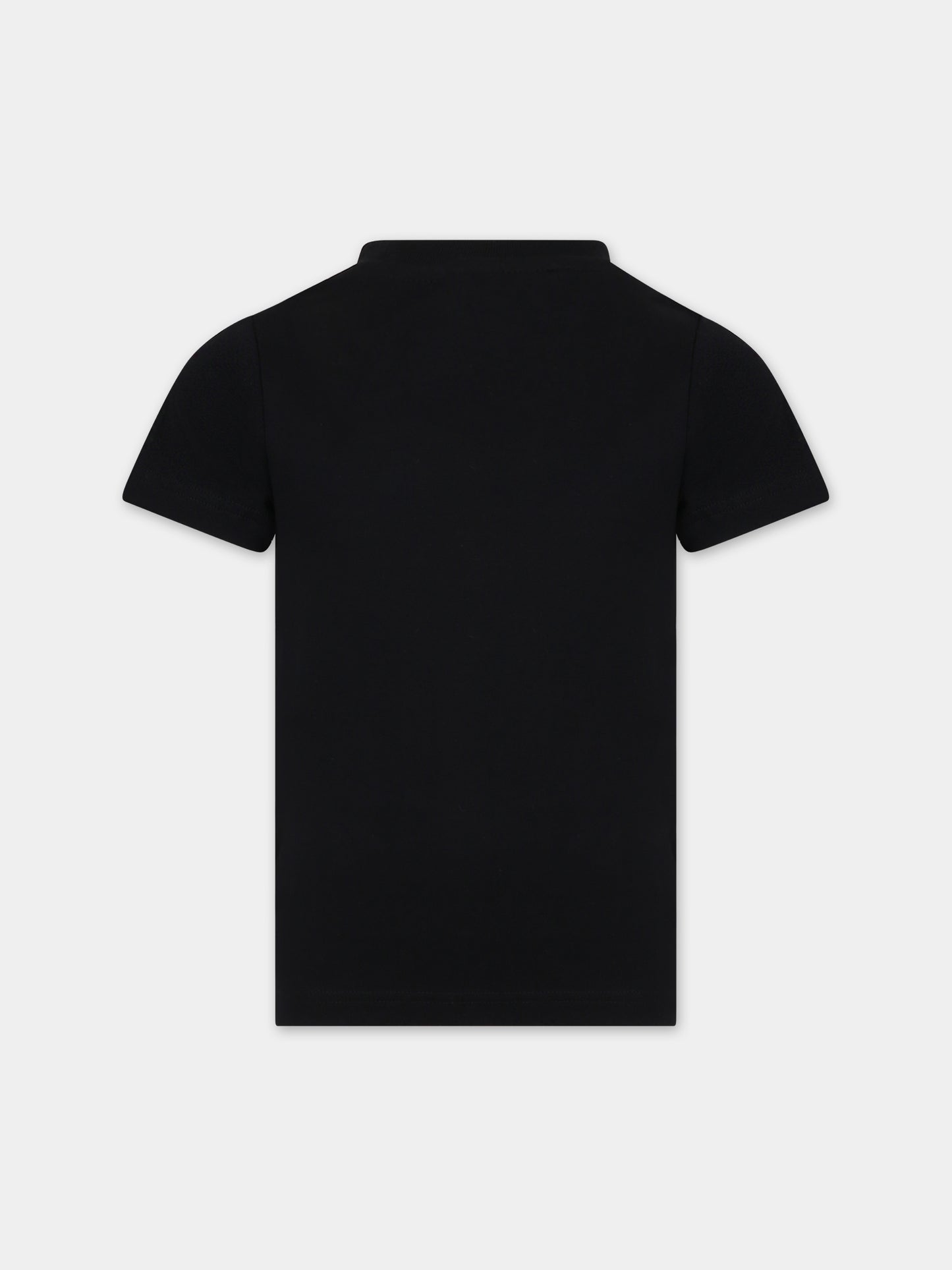 T-shirt nera per bambino con logo,Dsquared2,DQ0515 D00MQ DQ900