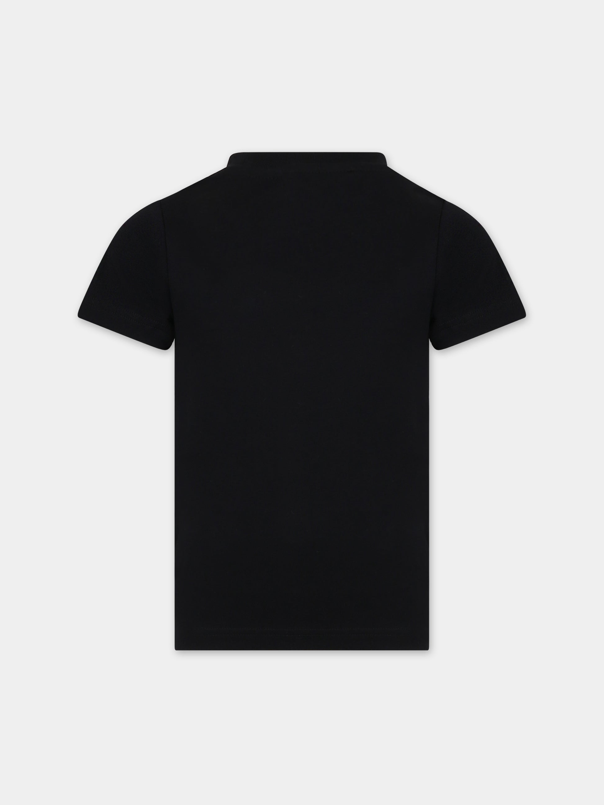 T-shirt nera per bambino con logo,Dsquared2,DQ0515 D00MQ DQ900