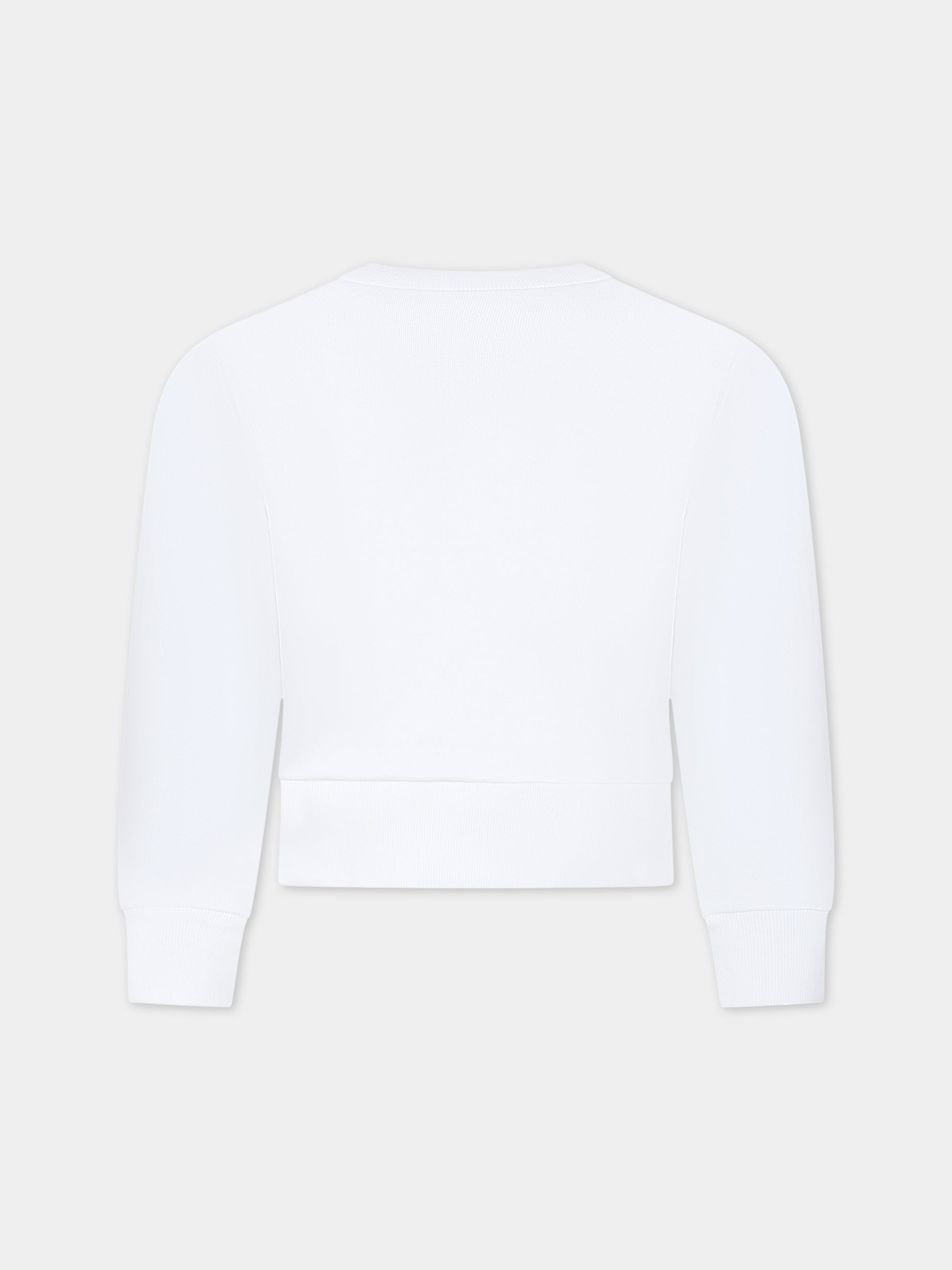 Felpa bianca per bambina,N°21 Kids,N21574 N0154 0N100