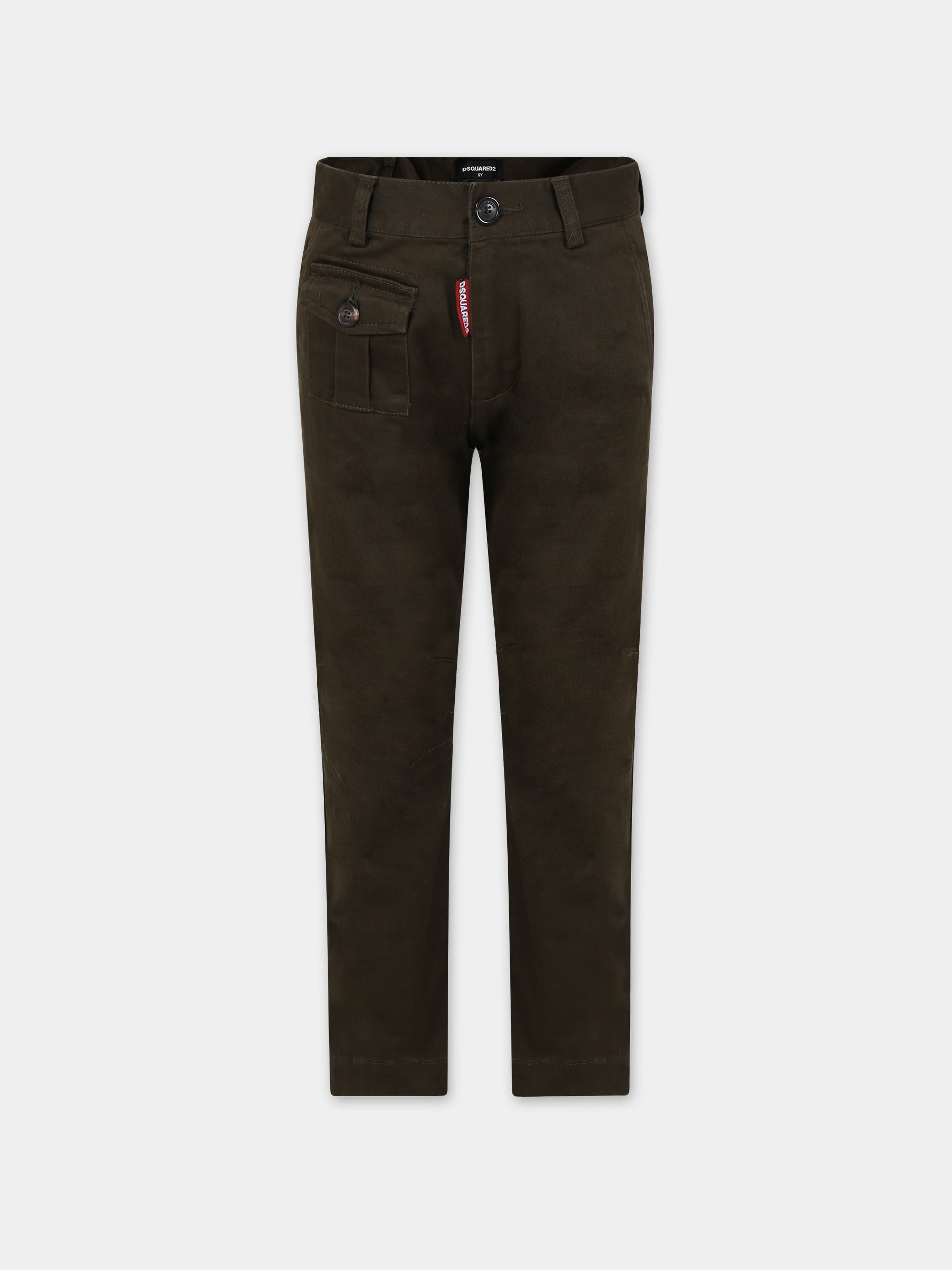 Pantaloni verdi per bambino,Dsquared2,DQ1505 D0093 DQ554