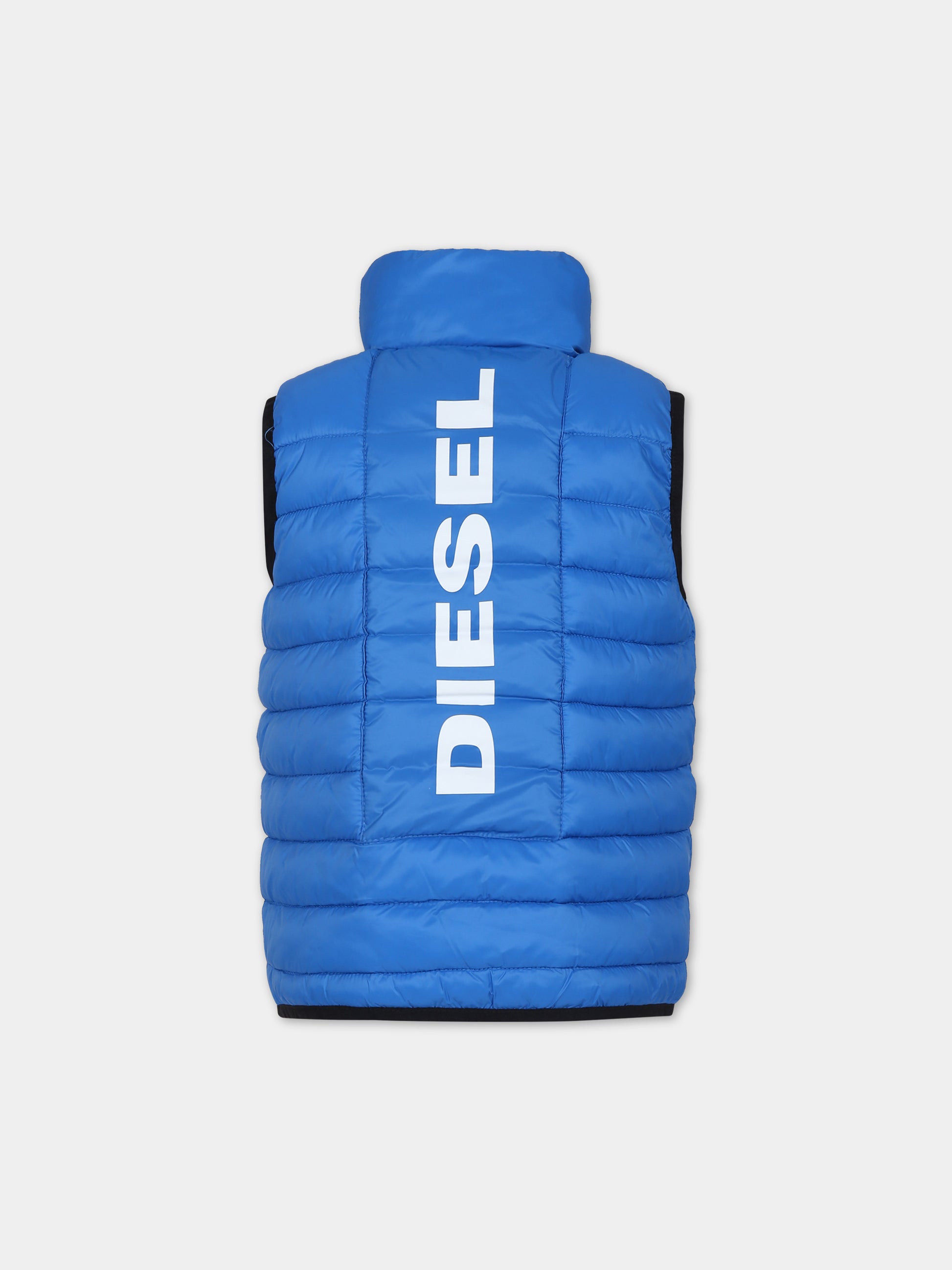 Gilet azzurro per bambini,Diesel,J01087 KXBDY K80H
