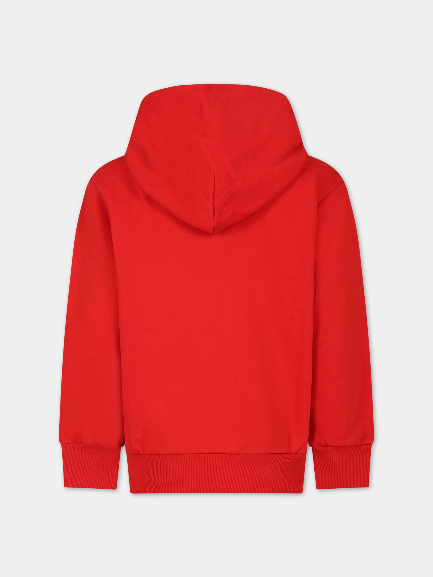 Felpa rossa per bambino con logo,Diesel,J01116 0IAJH K438