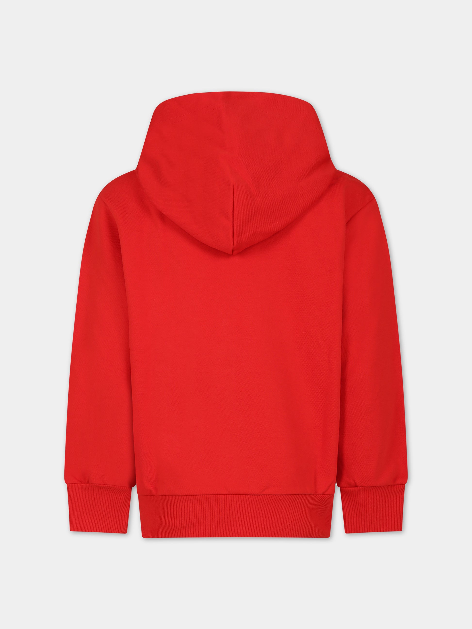 Felpa rossa per bambino con logo,Diesel,J01116 0IAJH K438