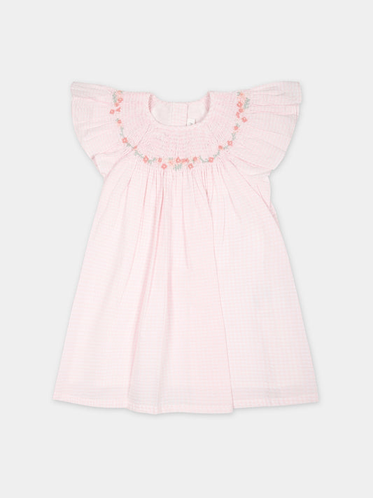 Vestito casual rosa per neonata,Tartine Et Chocolat,TY30000 31