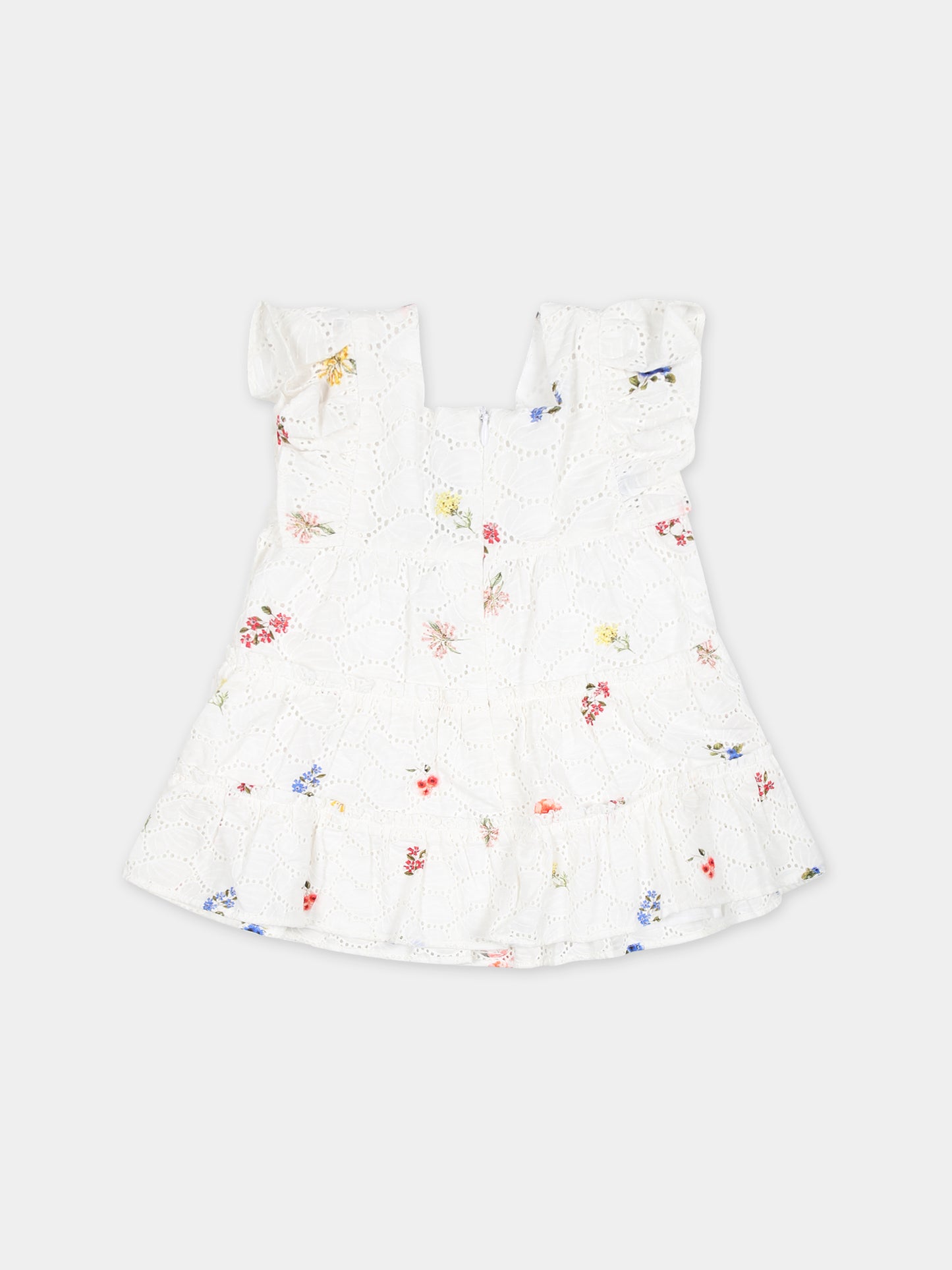 Vestito casual bianco per neonata,Tartine Et Chocolat,TY30061 01