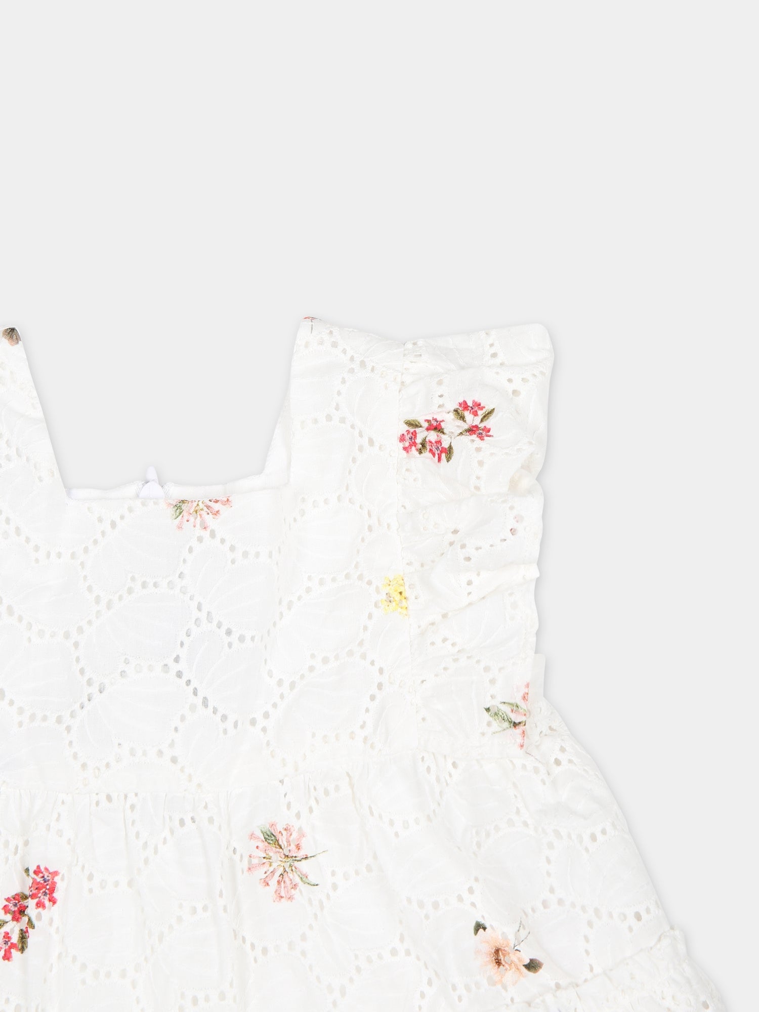 Vestito casual bianco per neonata,Tartine Et Chocolat,TY30061 01