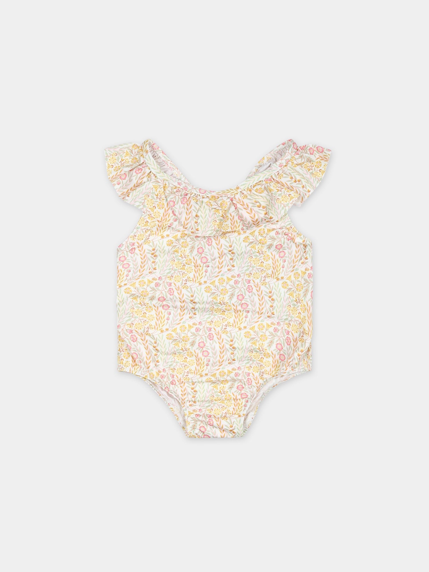 Costume intero avorio per neonata con tessuto Liberty,Tartine Et Chocolat,TY38011 32