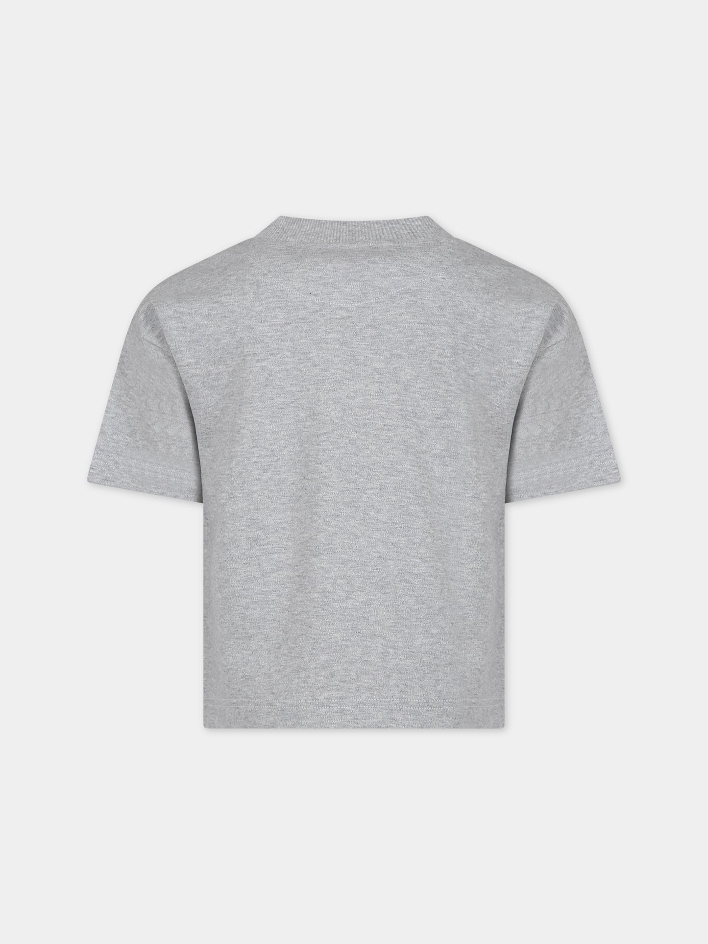 T-shirt grigia per bambini con stampa,Romy June,0001 02 2002 201 F23