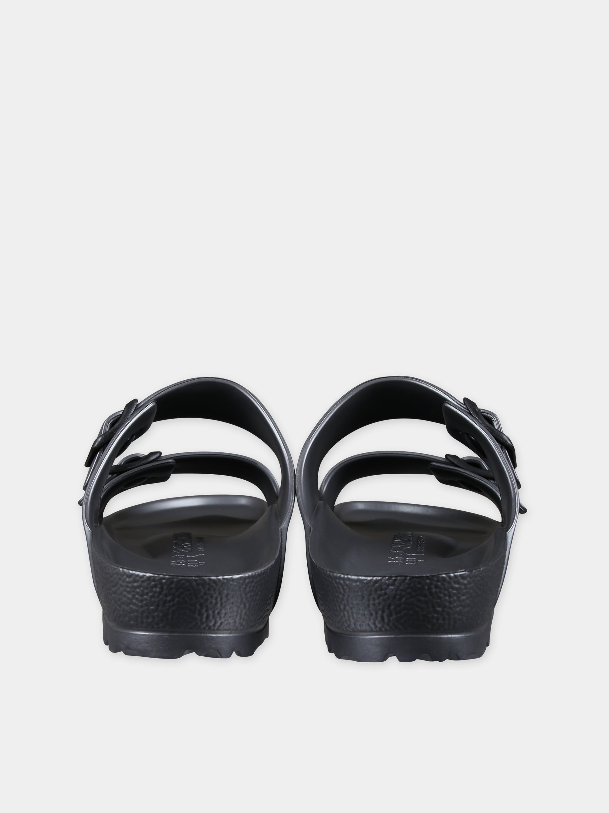 Ciabatte nere Arizona Eva per bambini con logo,Birkenstock,1001498 METALLIC ANTHRACITE