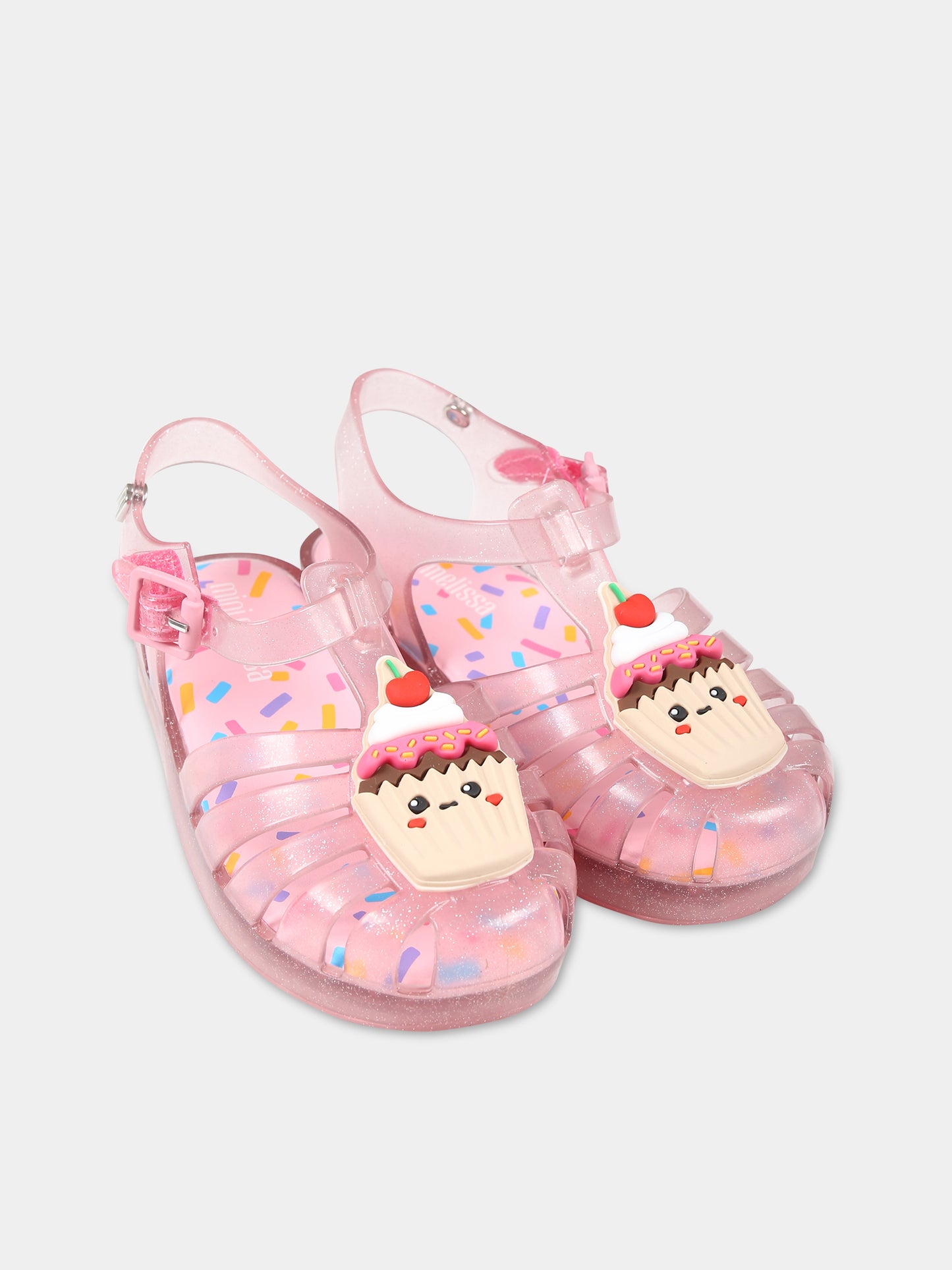 Sandali rosa per bambina con cupcake,Mini Melissa,33737 AI282 06411