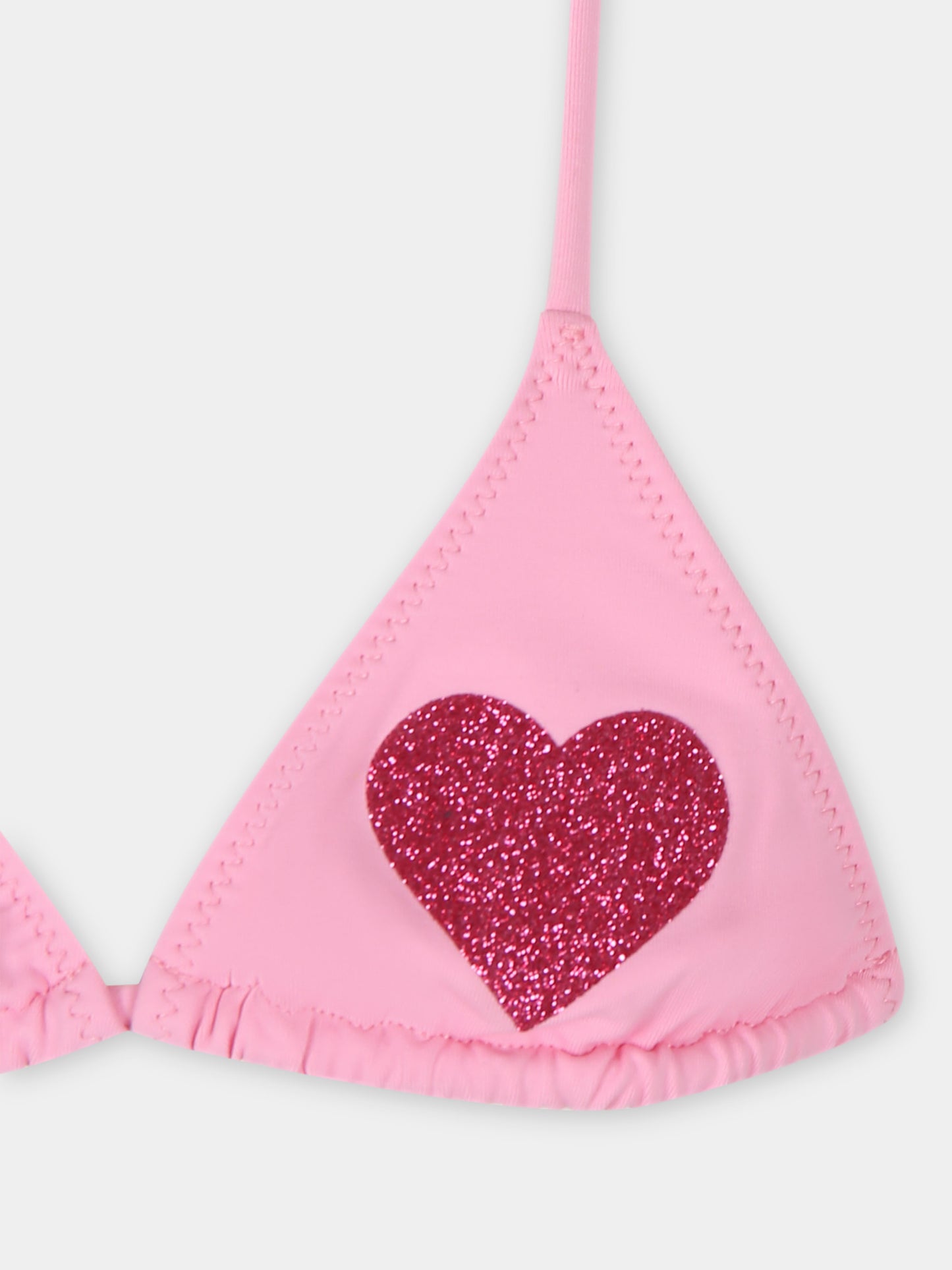 Bikini rosa per bambina con cuori,Mc2 Saint Barth,HOL0001 01064F