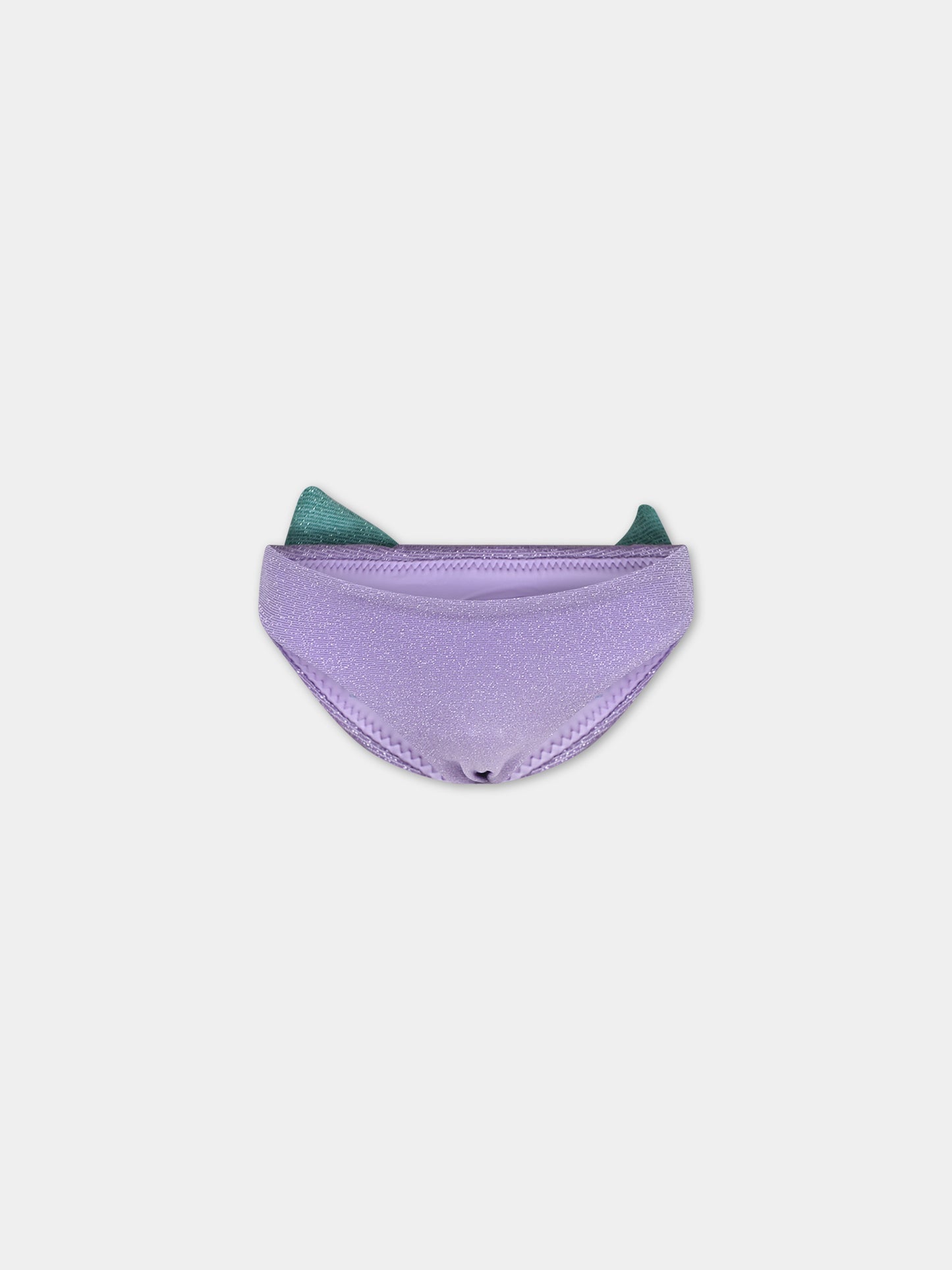 Slip mare viola per bambina con fiocco,Mc2 Saint Barth,MAD0001 01035F