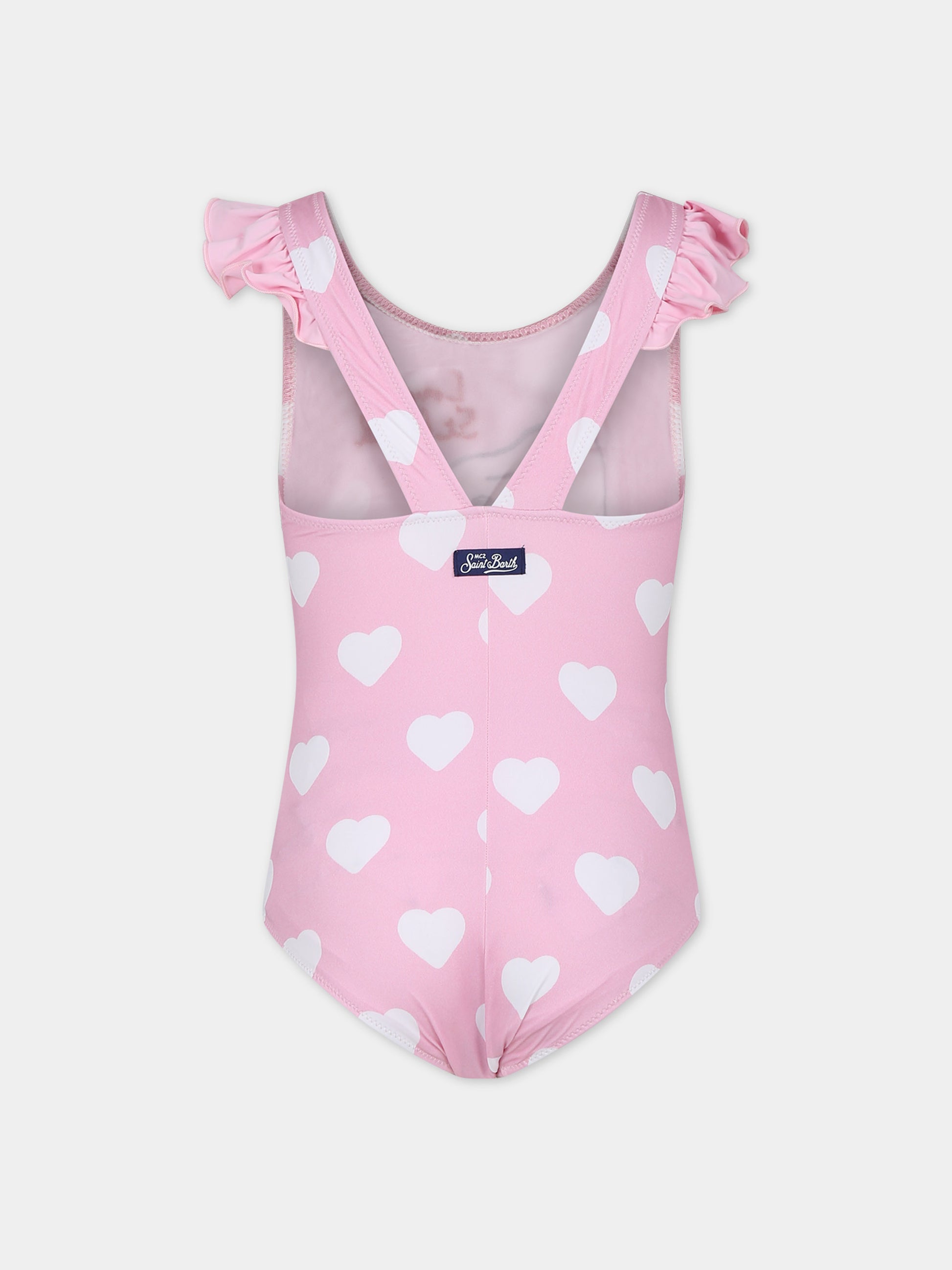 Costume intero rosa per bambina con Snoopy,Mc2 Saint Barth,CARO001 01653F