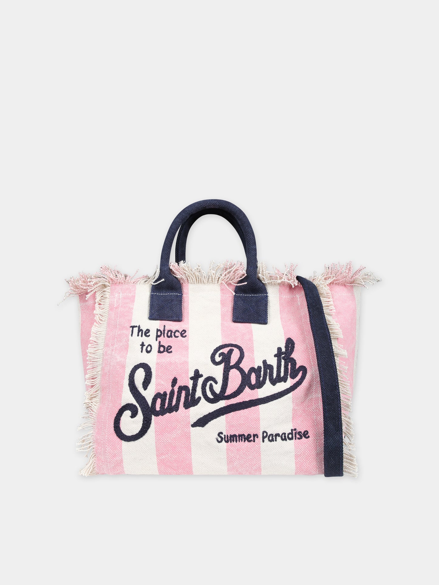 Borsa mare rosa per bambina con logo,Mc2 Saint Barth,COL0001 01206F