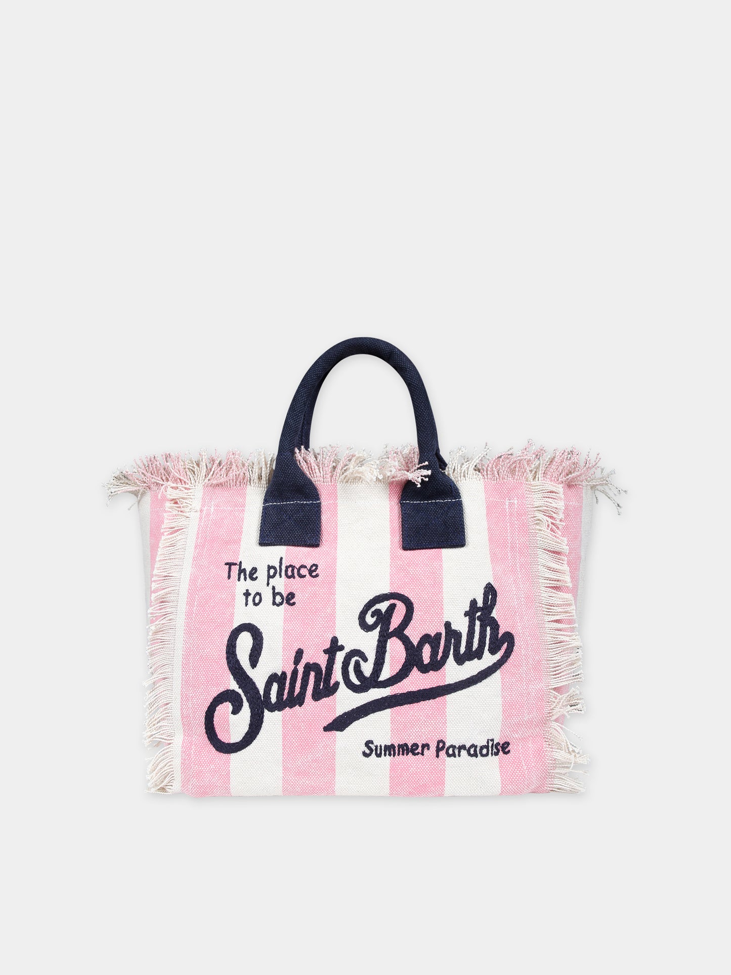 Borsa mare rosa per bambina con logo,Mc2 Saint Barth,COL0001 01206F