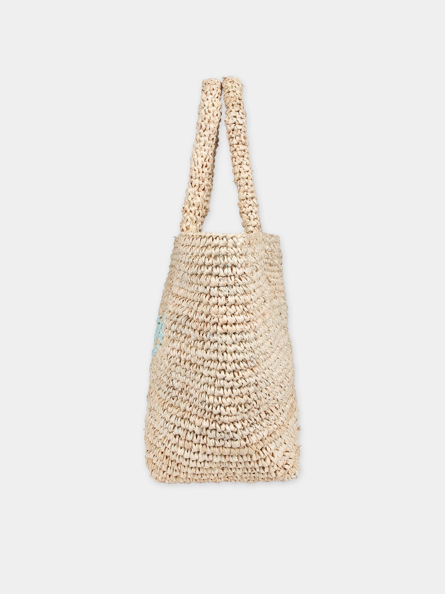 Borsa mare beige per bambina con logo,Mc2 Saint Barth,RAFB002 00249F