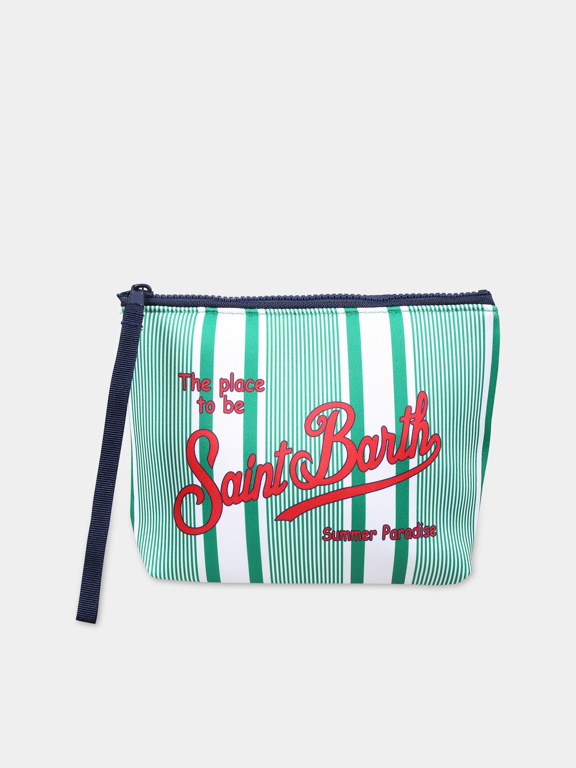 Pochette verde per bambini con logo,Mc2 Saint Barth,ALIN001 00674F