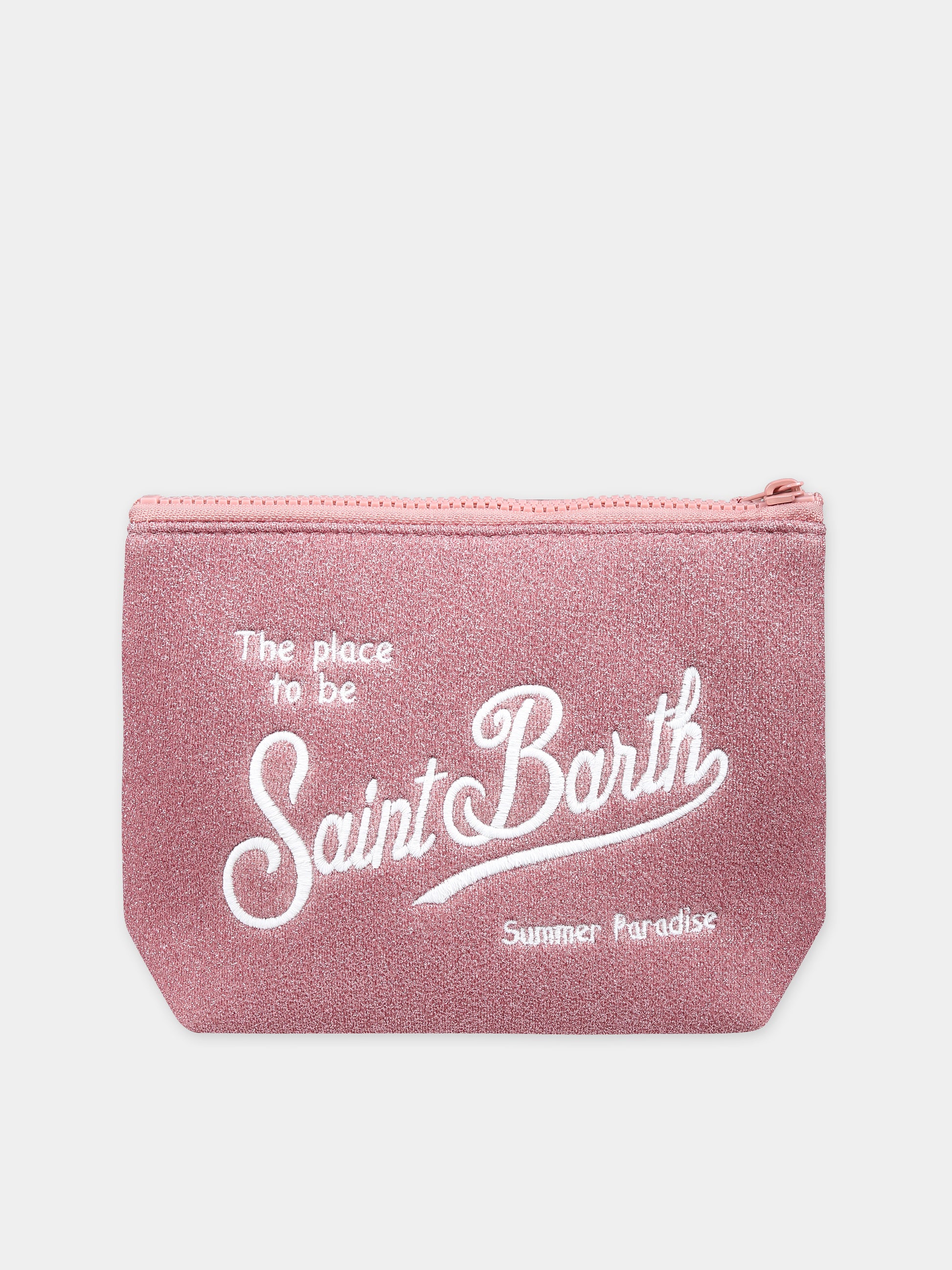 Pochette rosa per bambina con logo e lurex,Mc2 Saint Barth,ALIN001 02816F