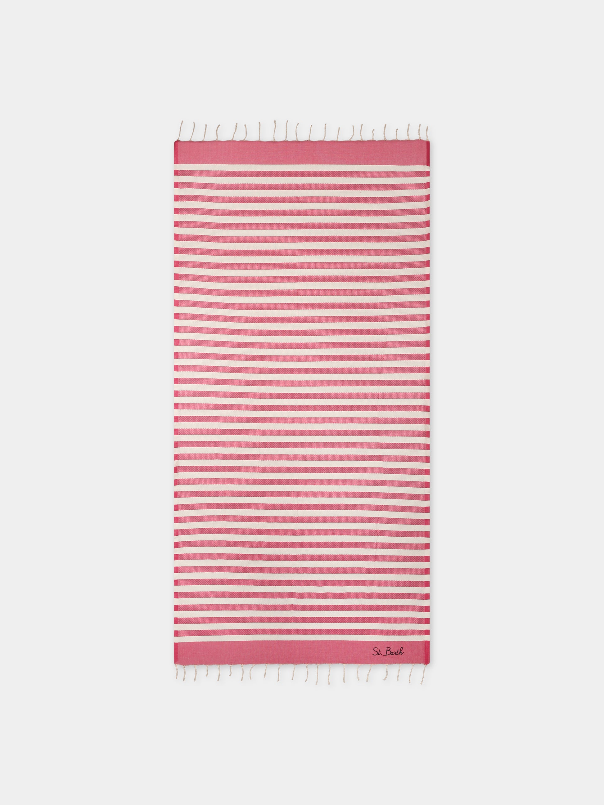 Telo mare fucsia per bambini con logo,Mc2 Saint Barth,FOUT012 02368F