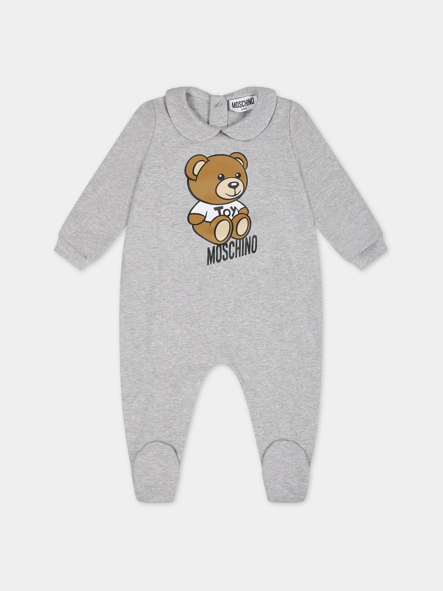 Tutina grigia per neonati con Teddy Bear,Moschino Kids,MTY037 LDA00 60926