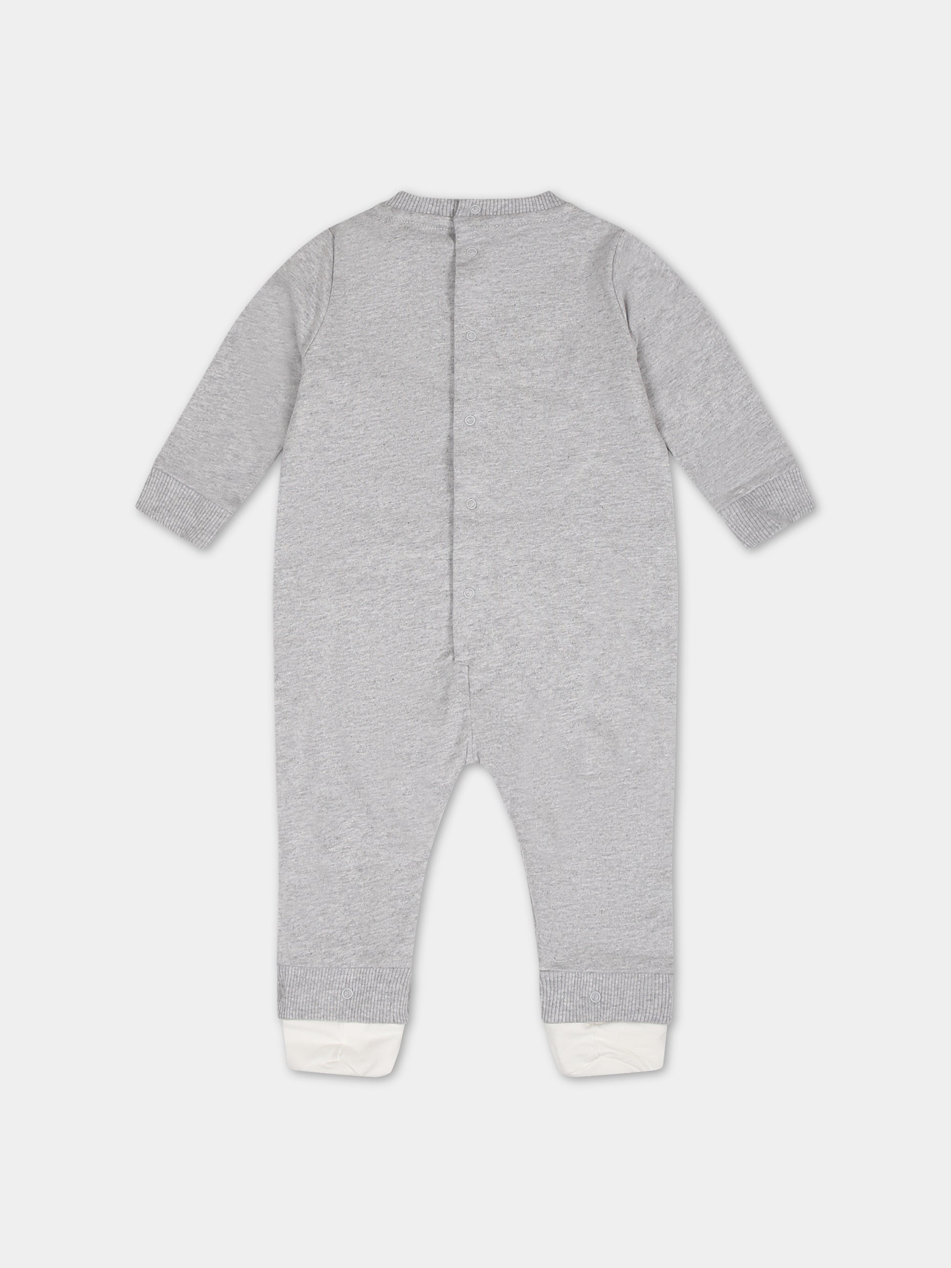 Tutina grigia per neonati con Teddy Bear,Moschino Kids,MNY03X LCA19 60926