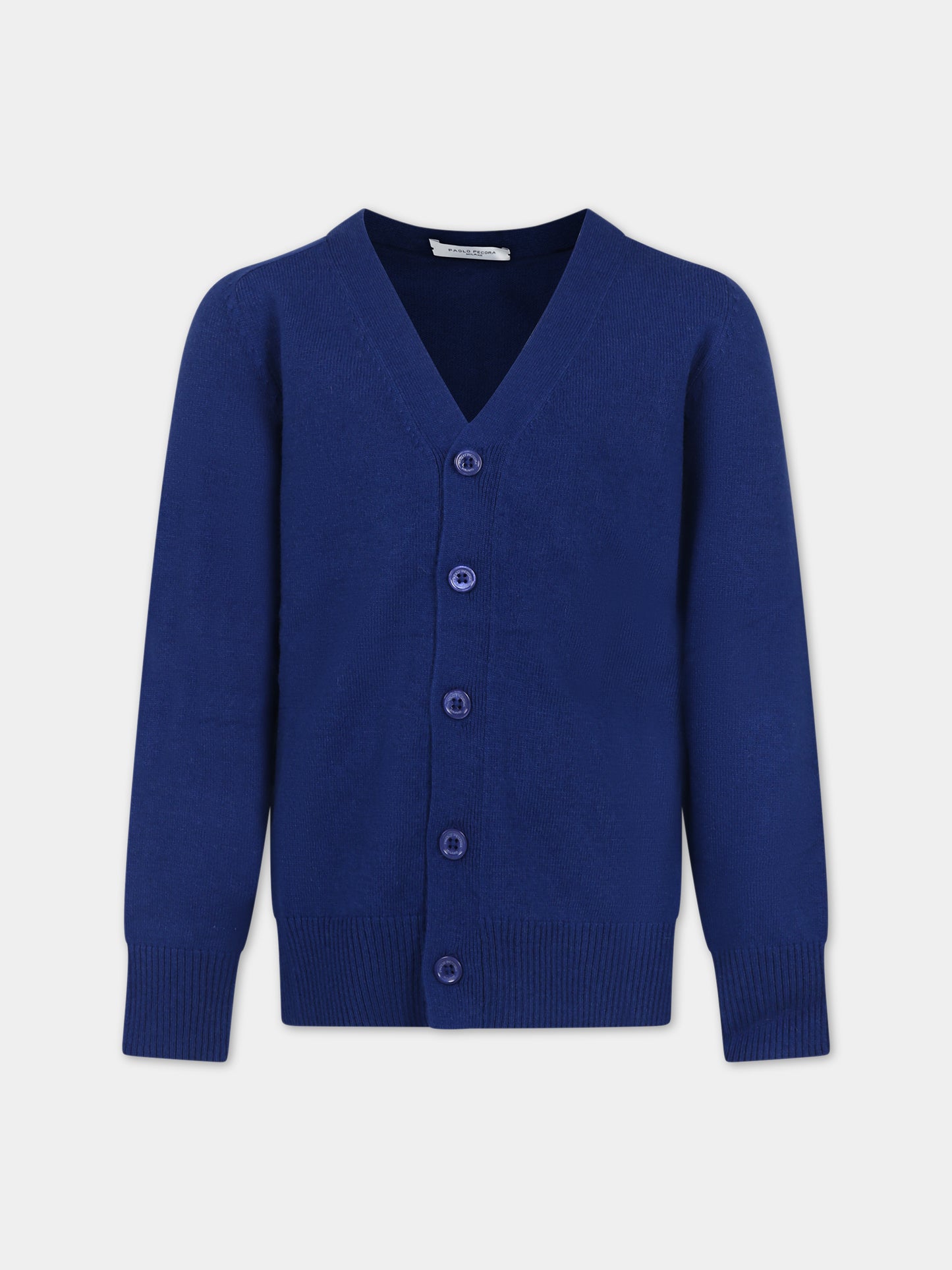 Cardigan azzurro per bambino,Paolo Pecora,PP3097 ROYAL